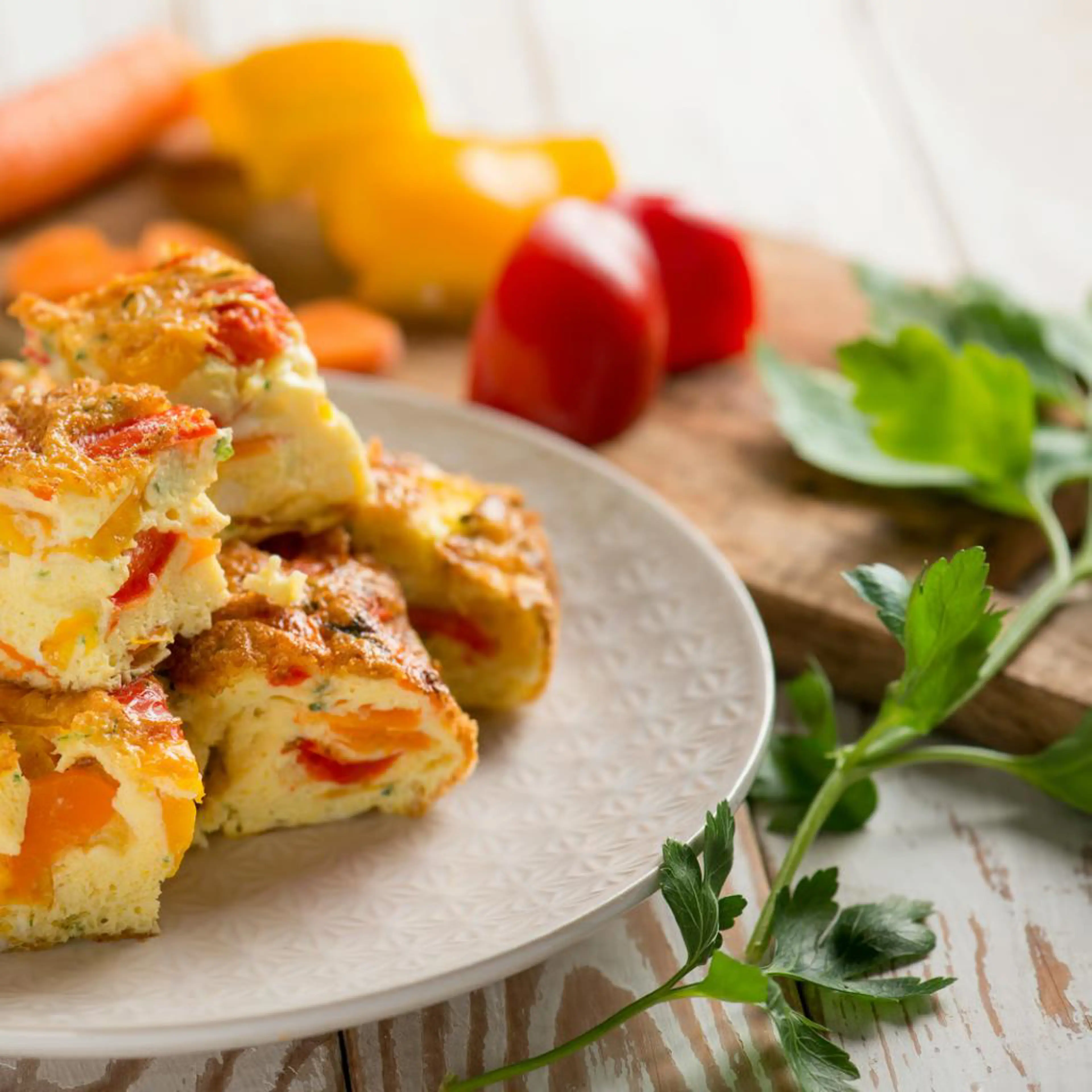 Омлет с перцами