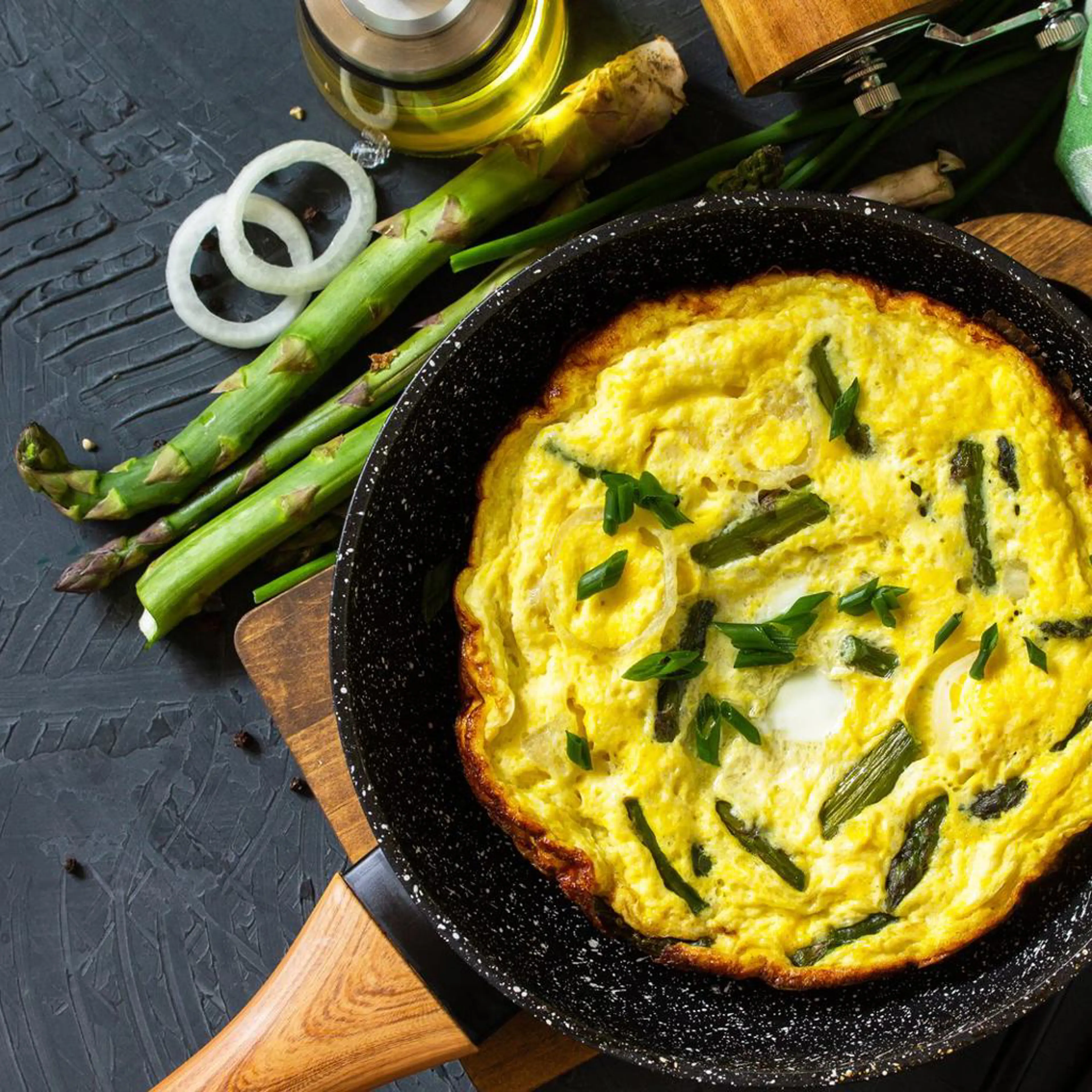 Omelette aux asperges