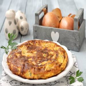 Gyöngyhagymás sajtos frittata