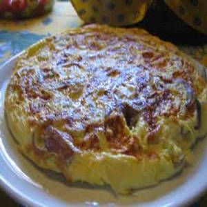 عجة اليقطين والبصل