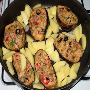 فطر وباذنجان