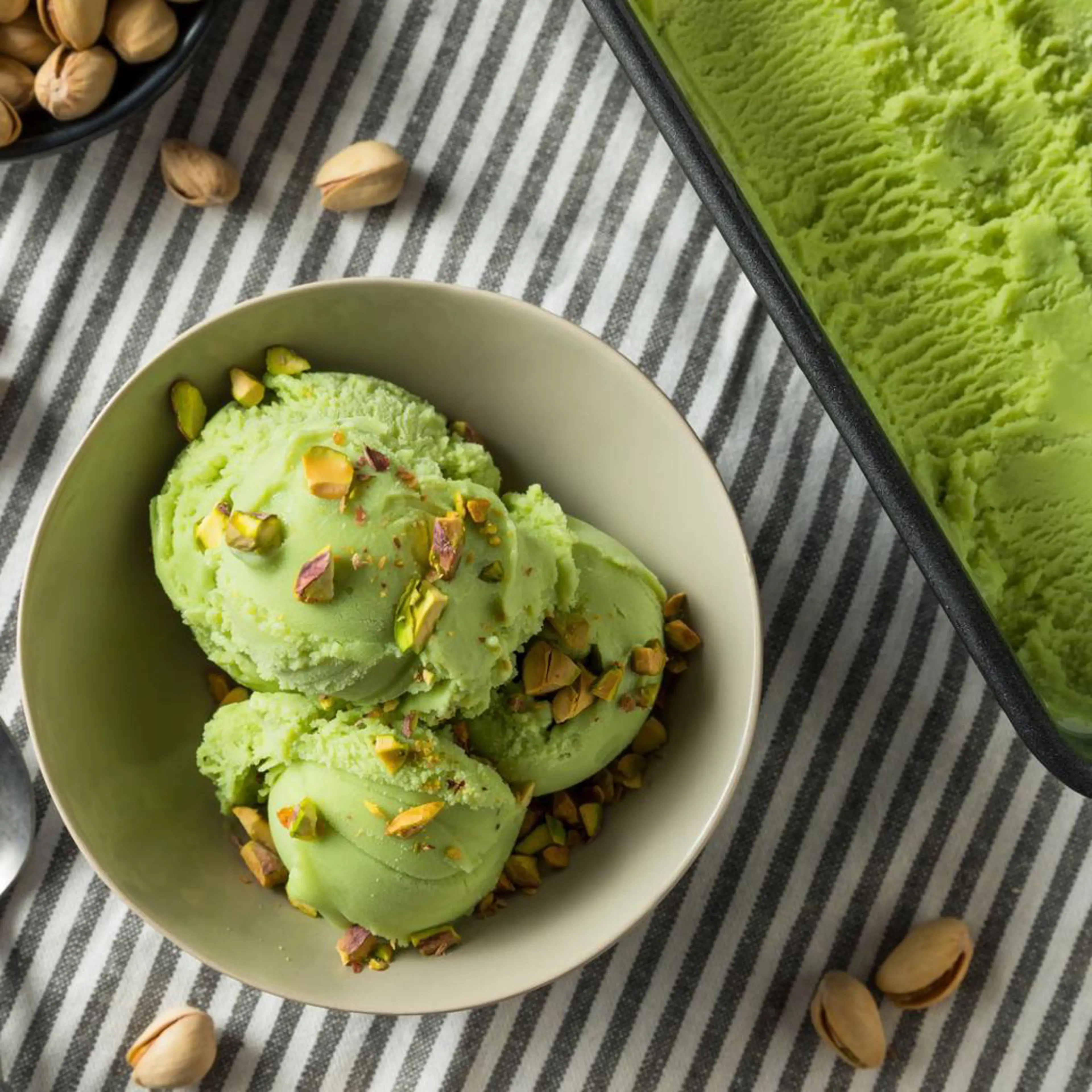 Helado de pistacho