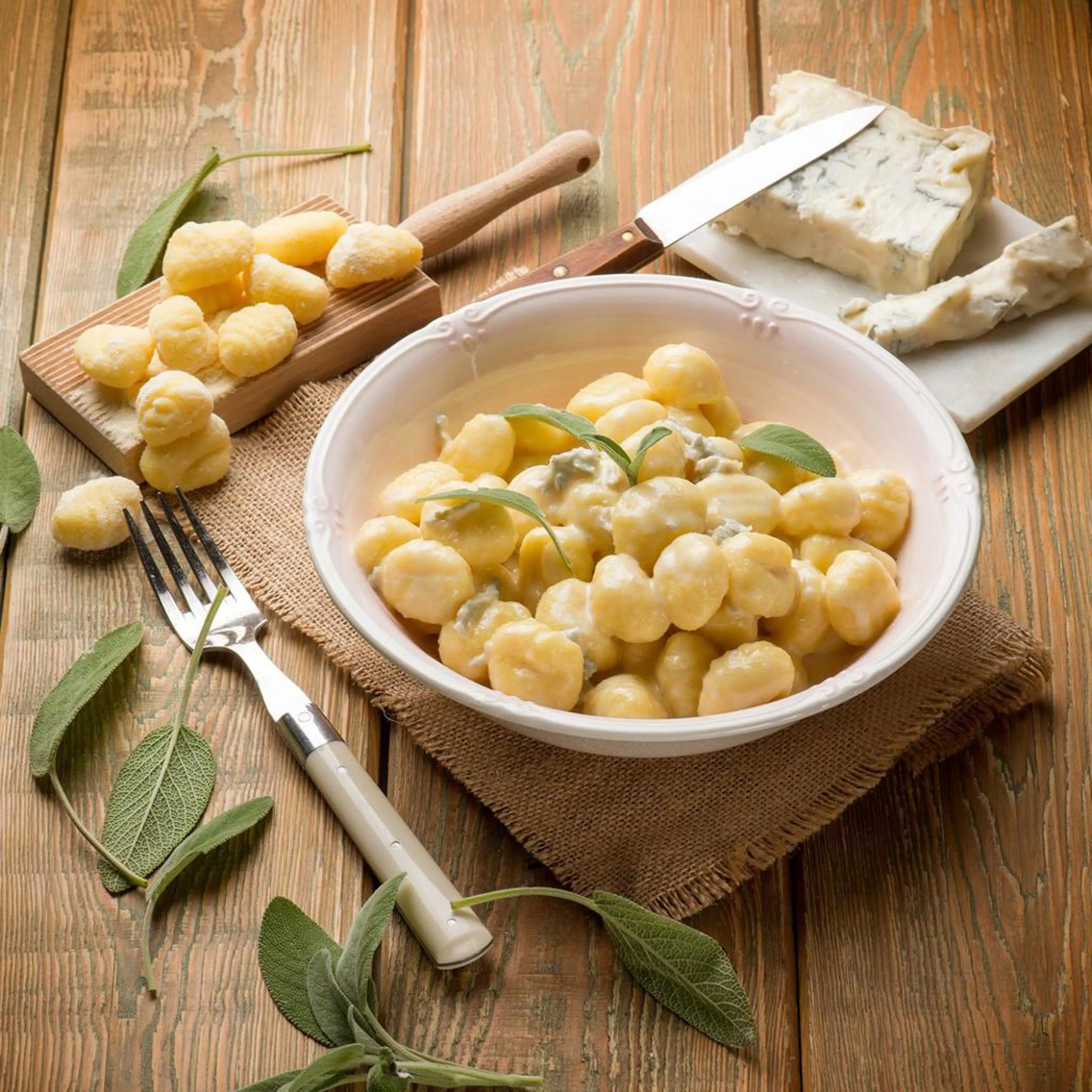 Gnocchi med gorgonzola
