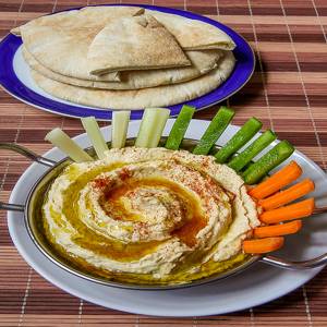 Hummus aus Kichererbsen