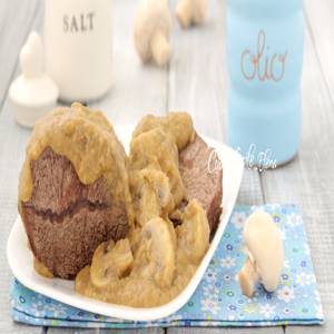 Assado com Cogumelos