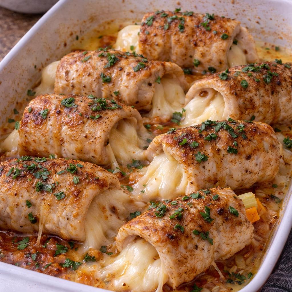 Oven-Baked Chicken Rolls