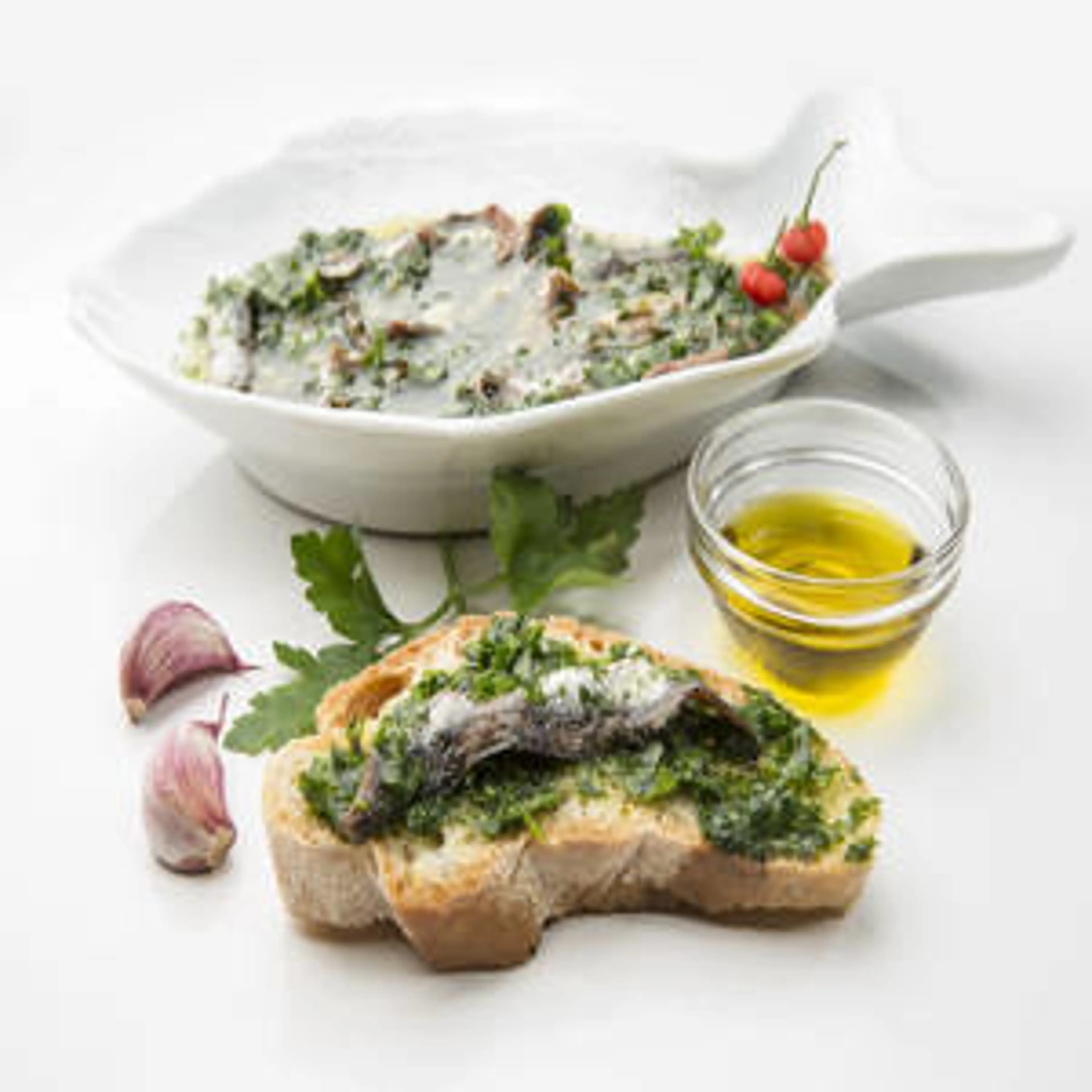 Anchovies with Pesto