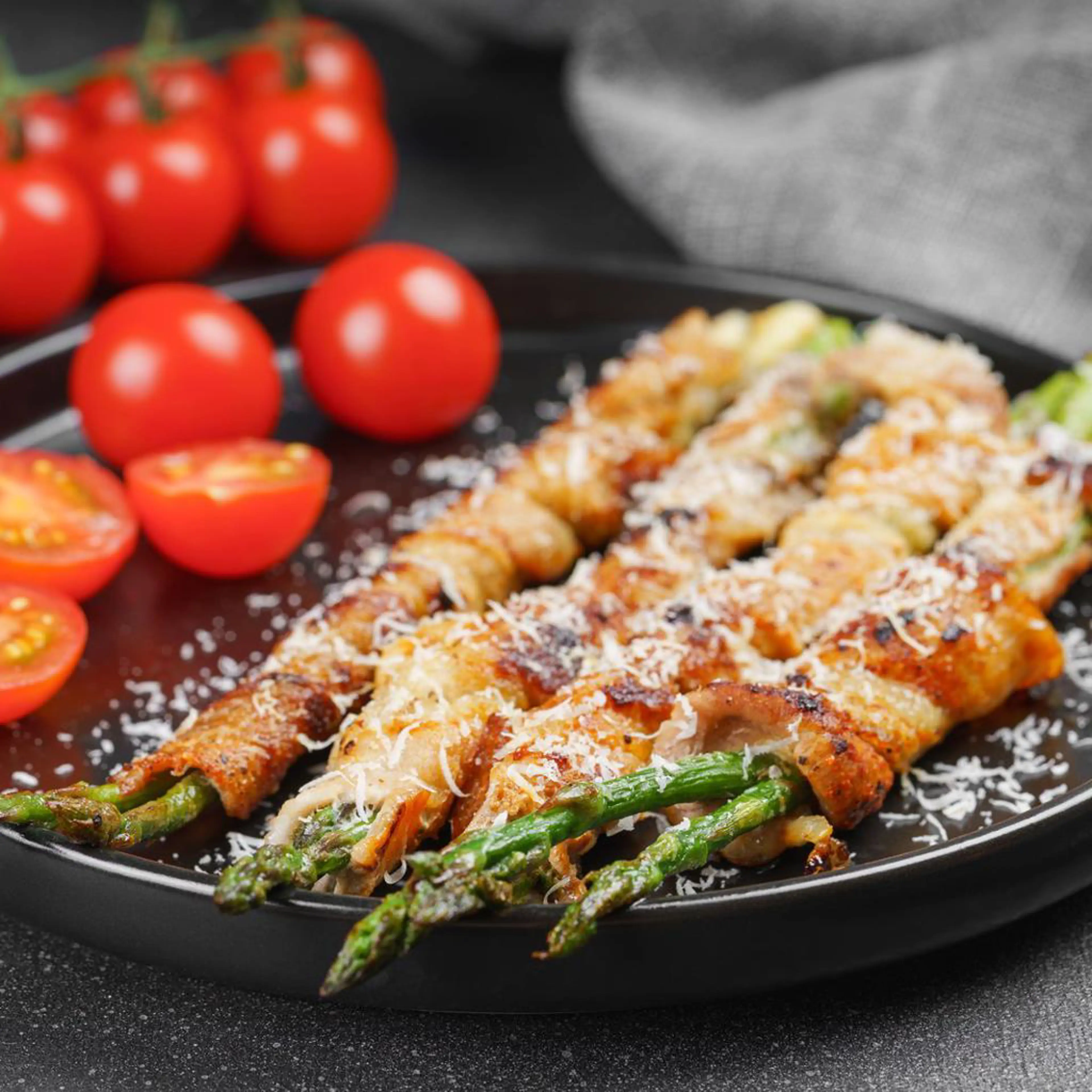 Espárragos con jamón