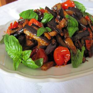 Aubergines al funghetto