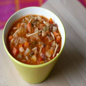 Kürbis-Minestrone