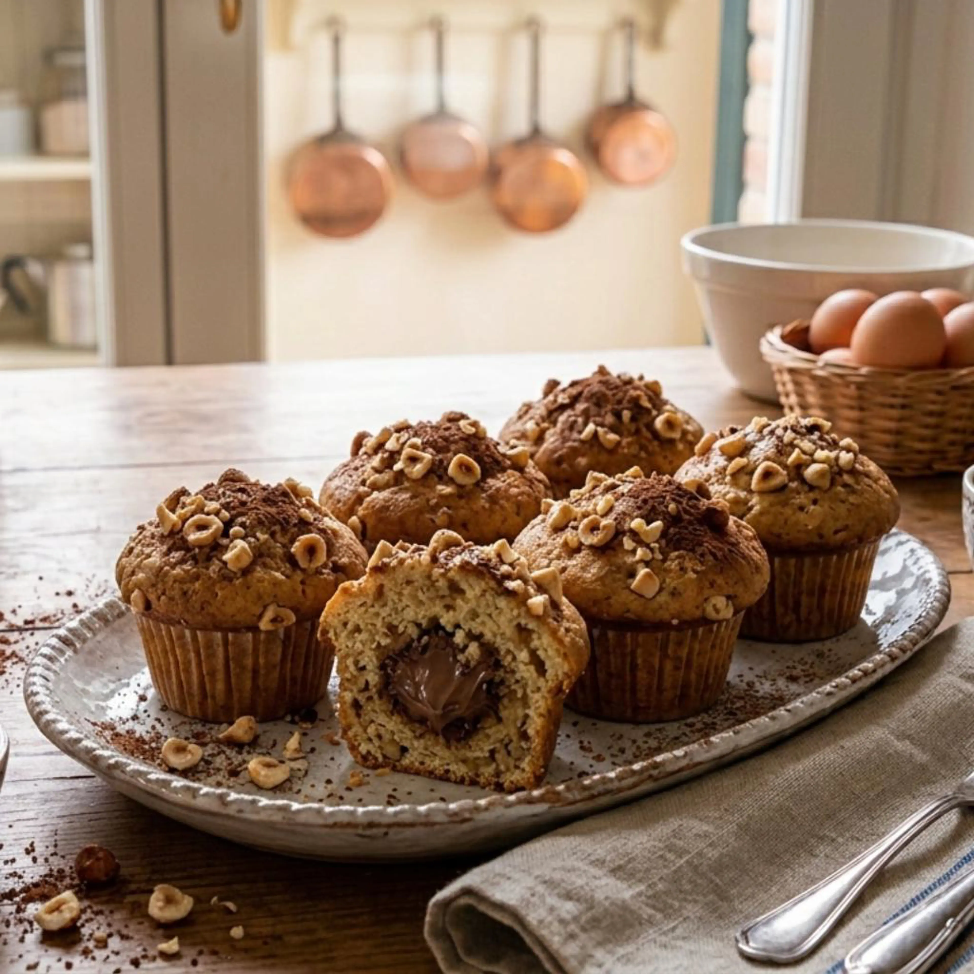 Muffins con Nutella