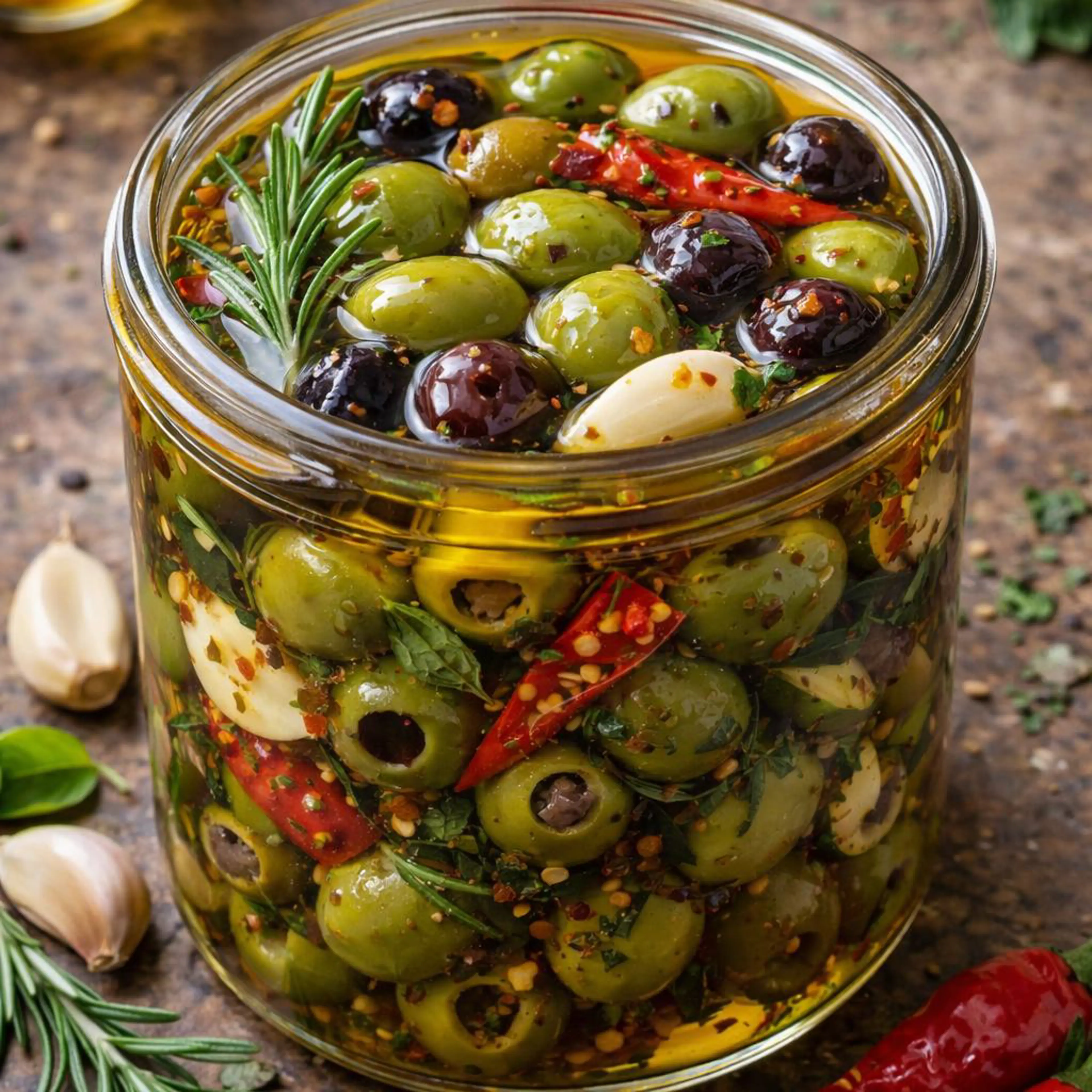 Aceitunas a la siciliana