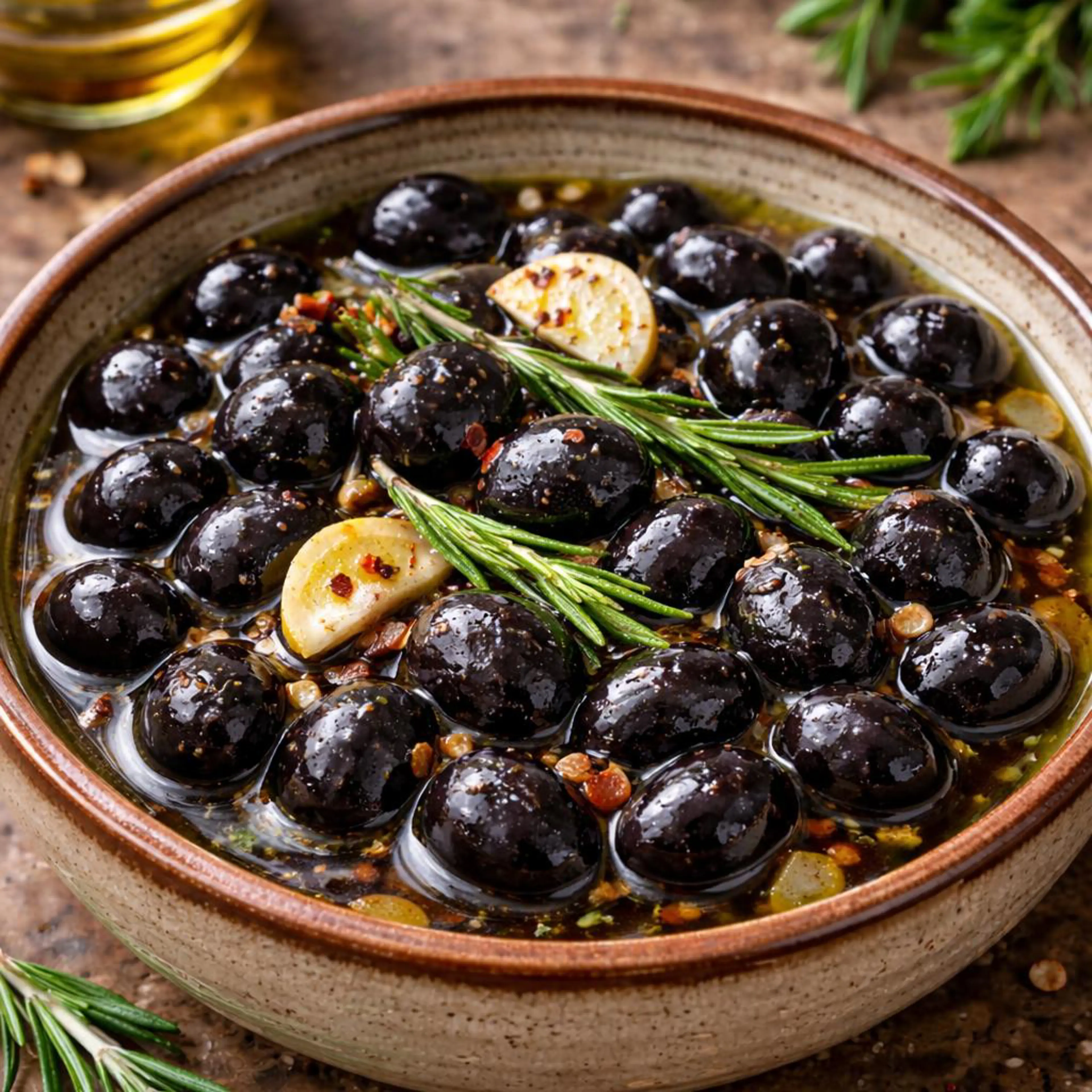 Aceitunas negras en salmuera