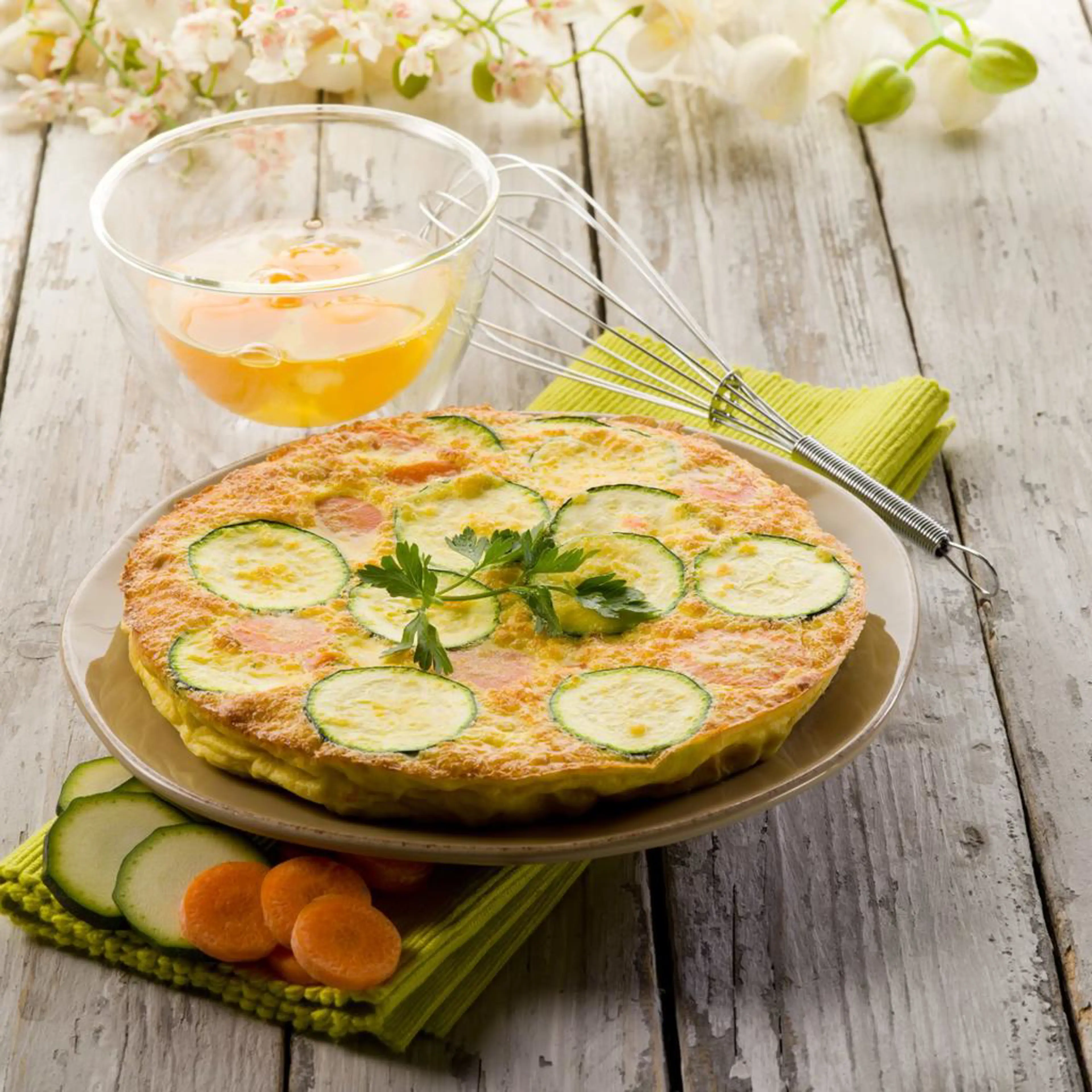 Omelet met courgettes