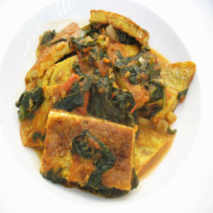 عجة بالفطر والكاري