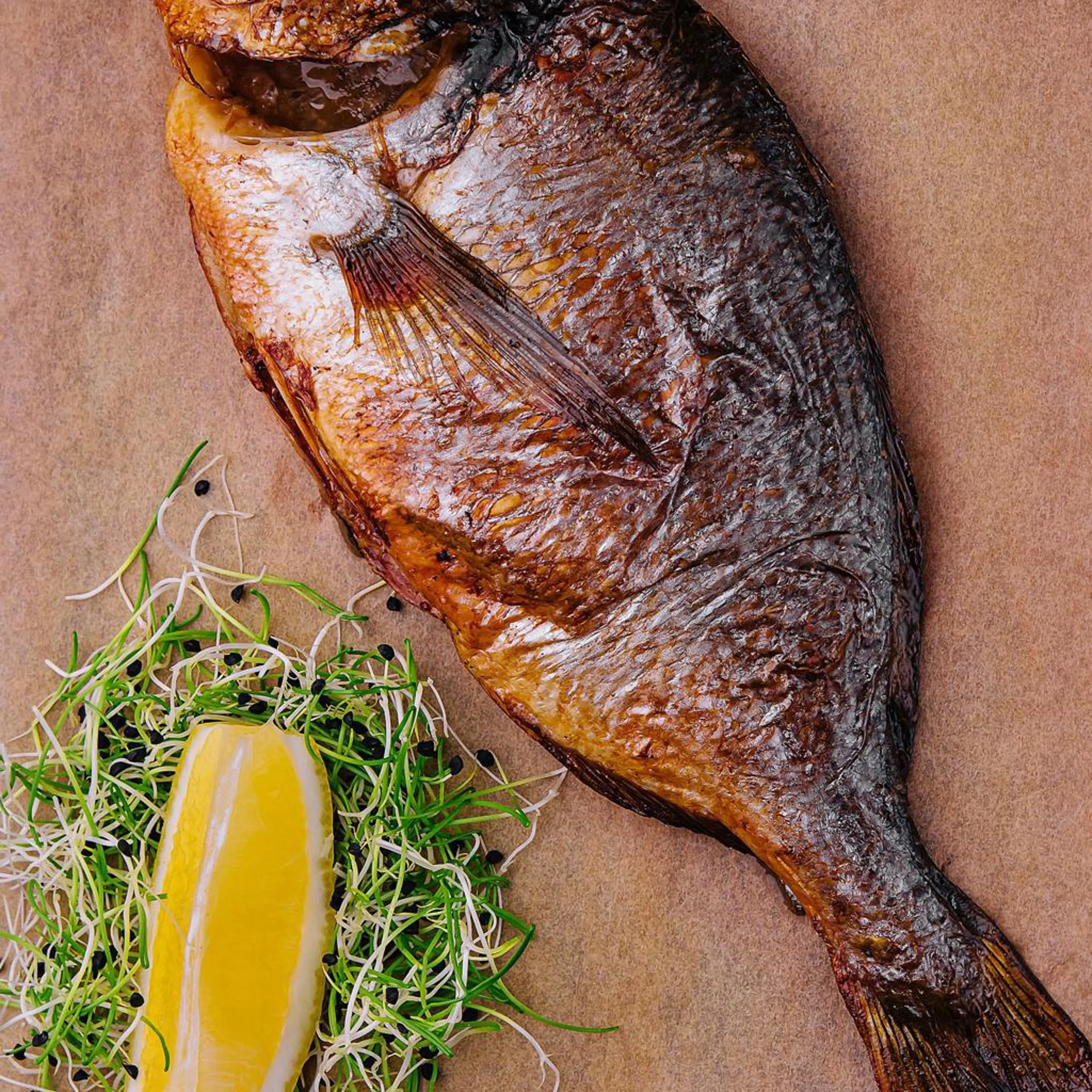 Baked pagello