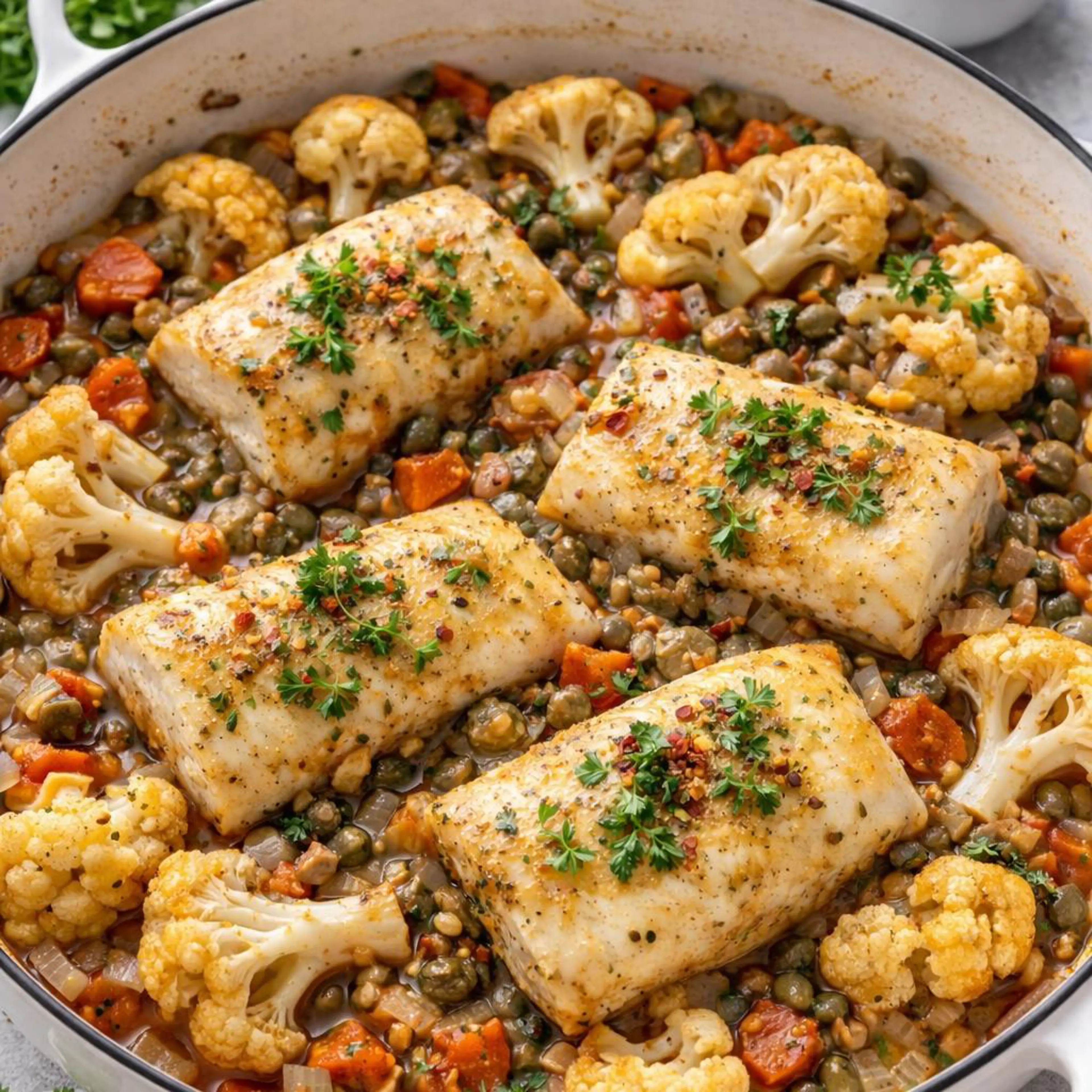 Cod with Cauliflower
