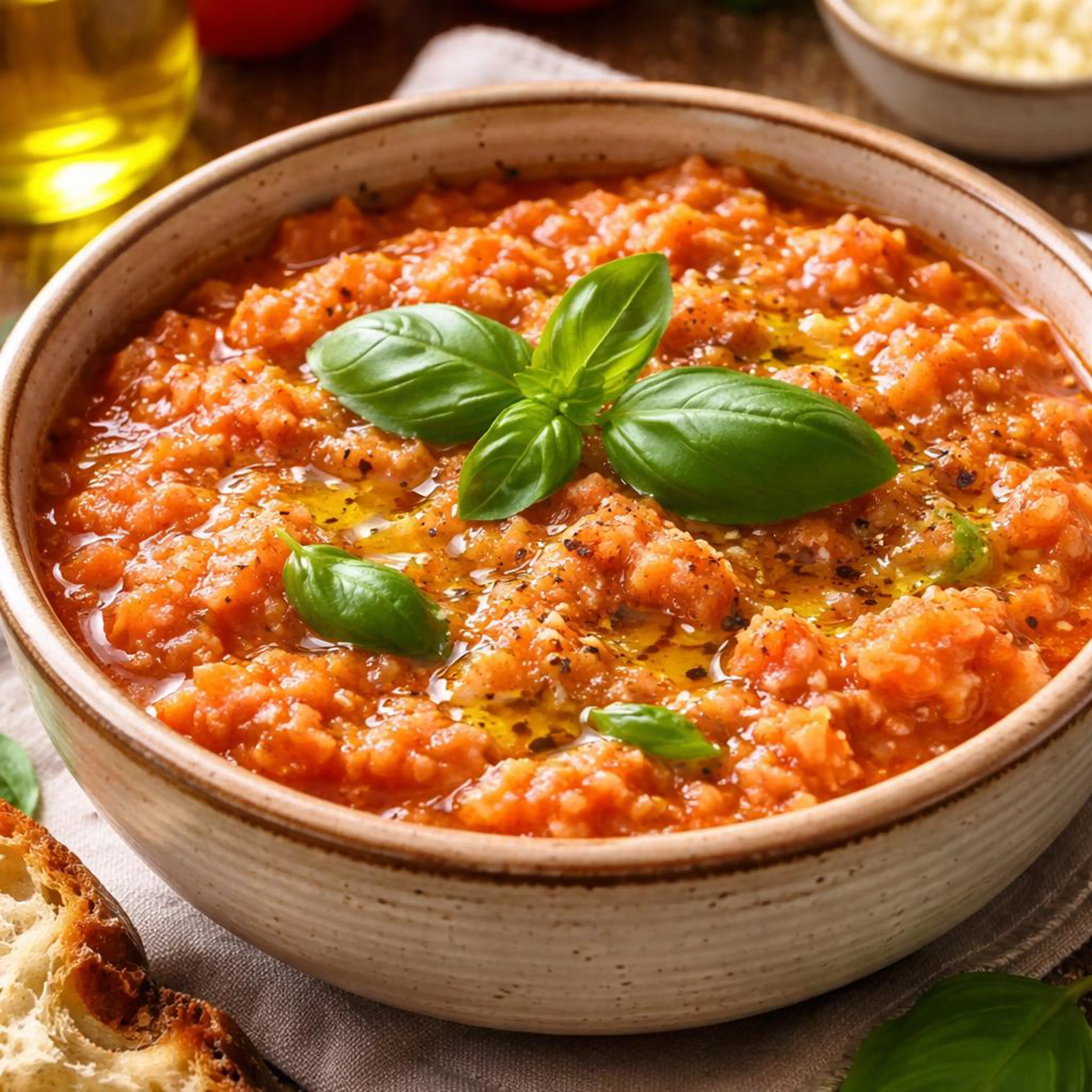 Каша с помидорами