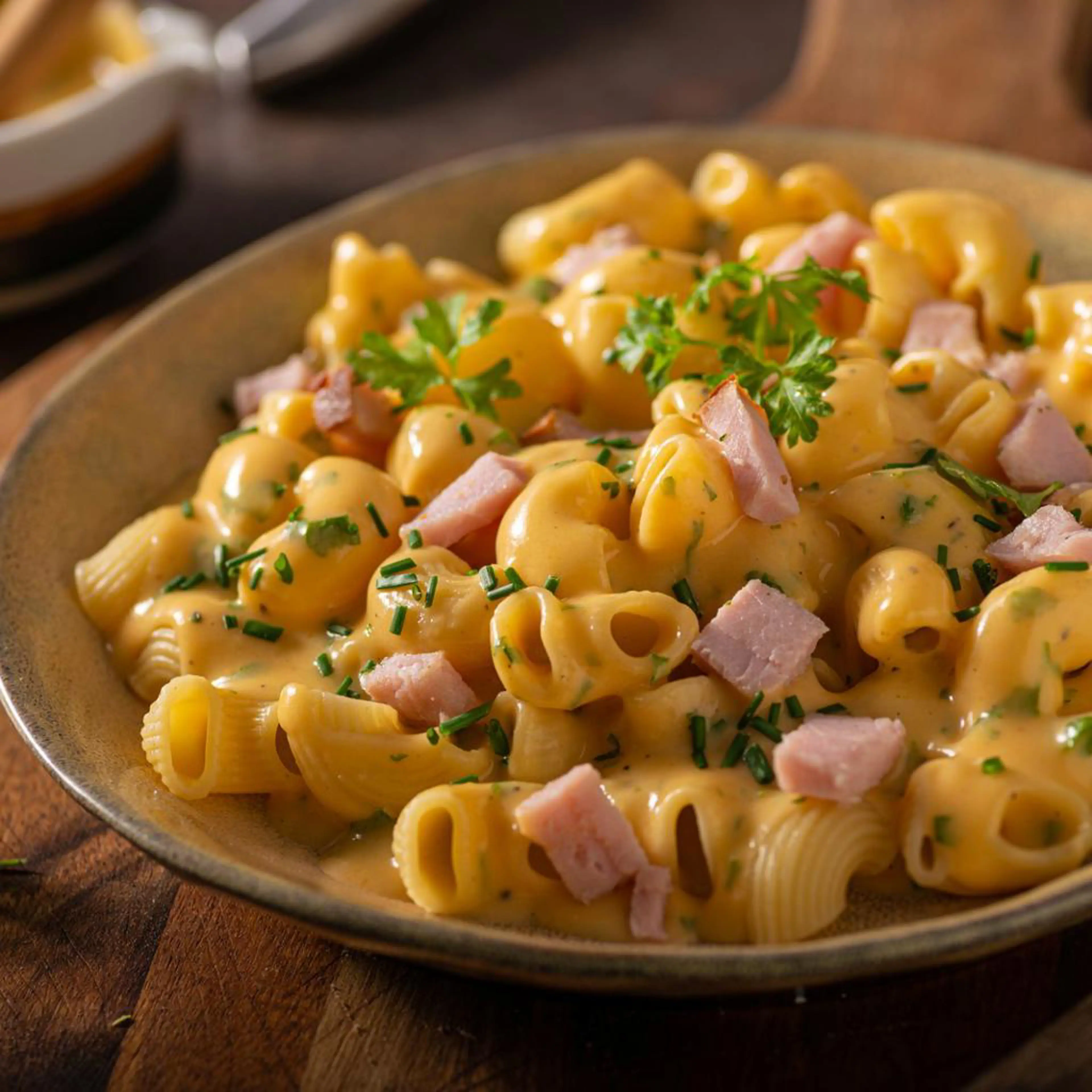 Pâtes au jambon