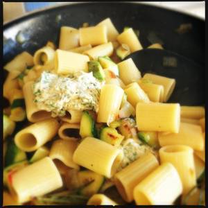 Pasta met Courgette en Gorgonzola