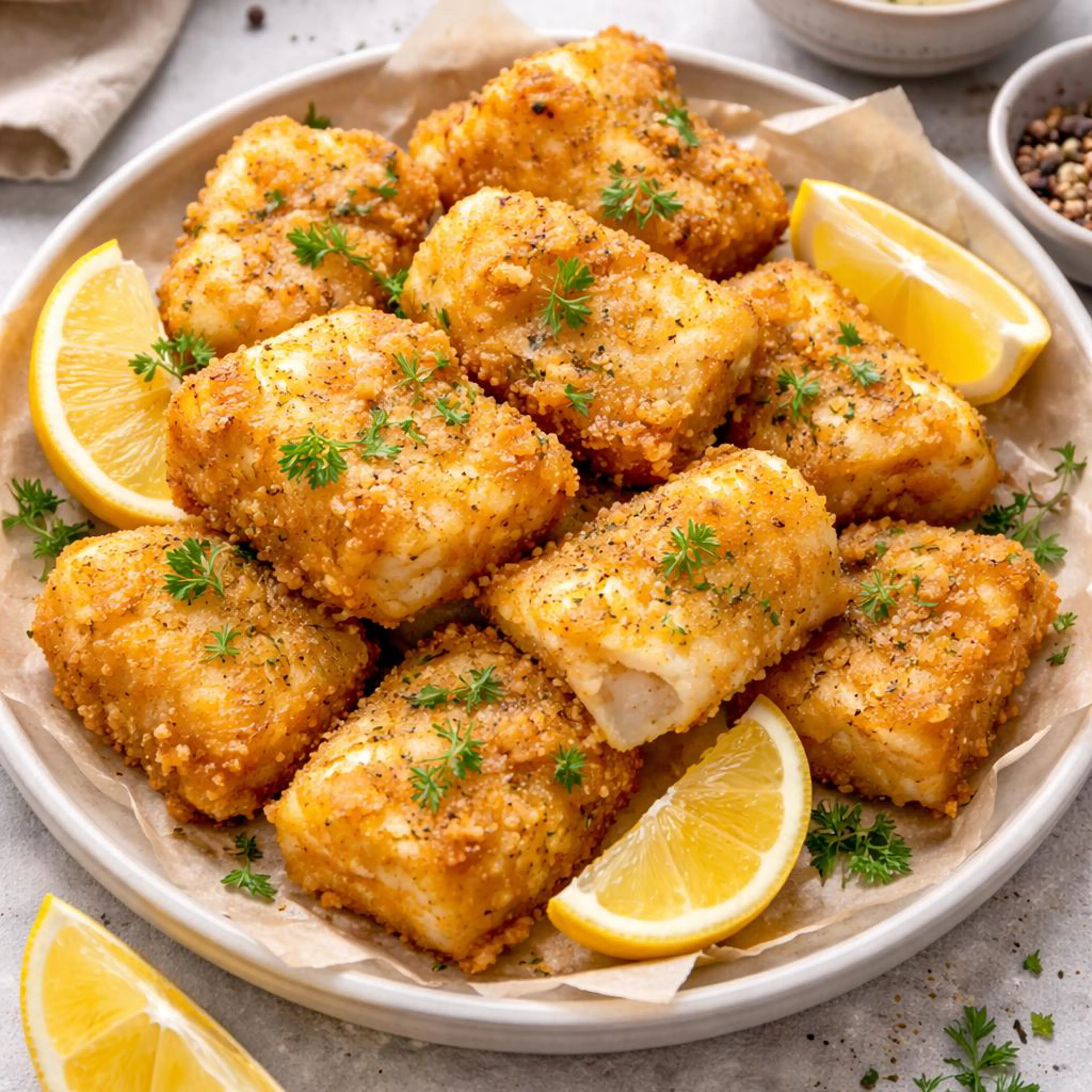 Bacalhau frito sem glúten