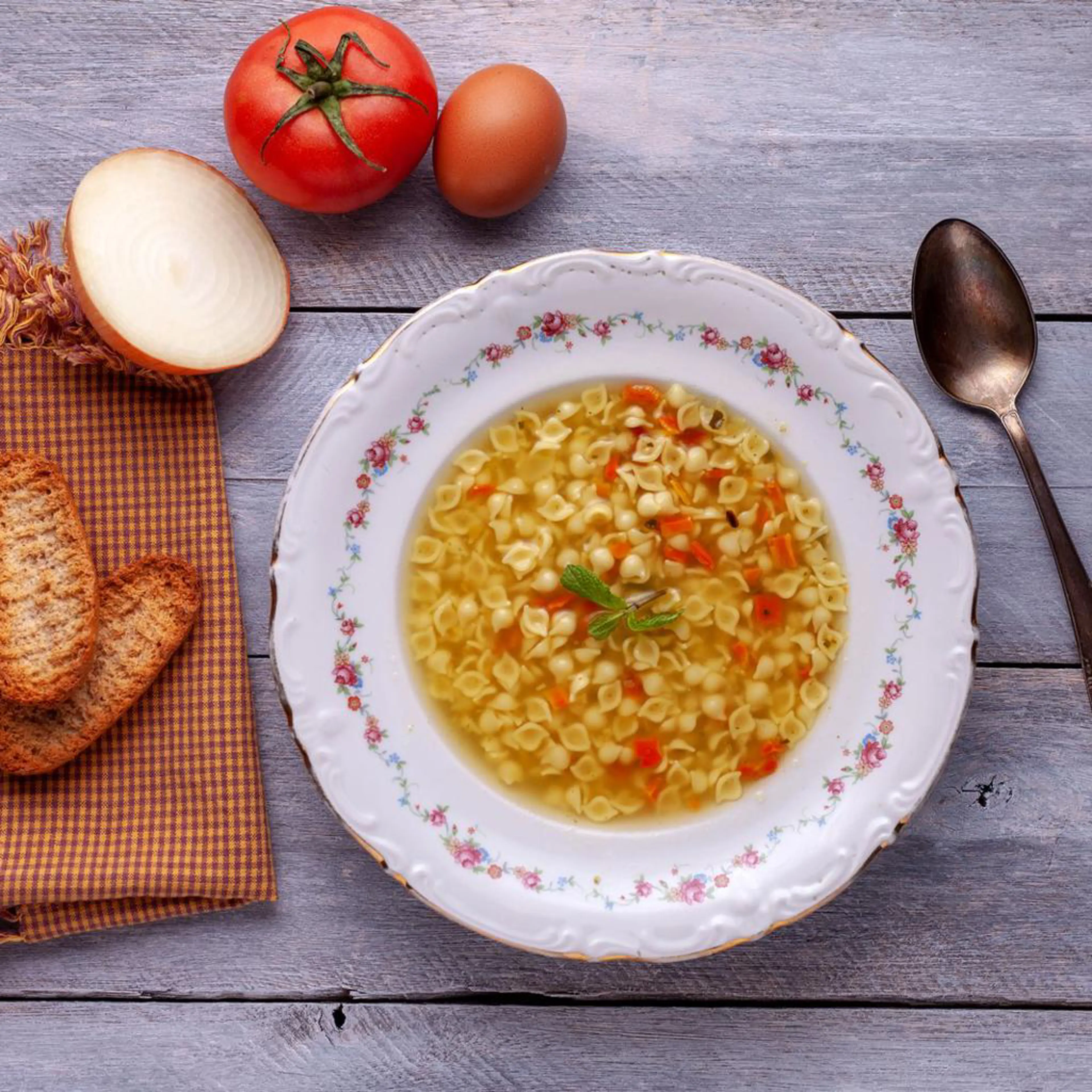 Petites pâtes au bouillon