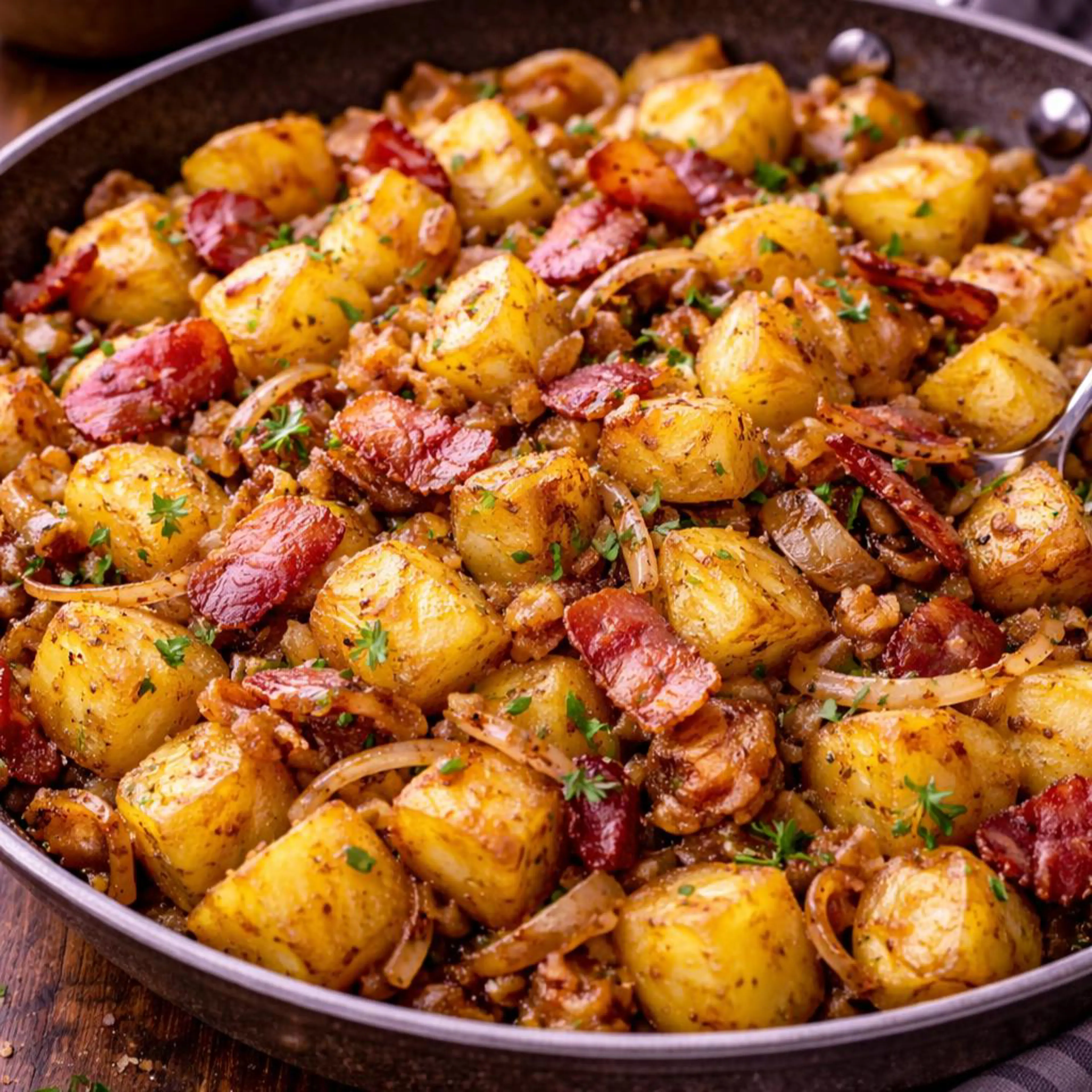 Pan-fried potatoes