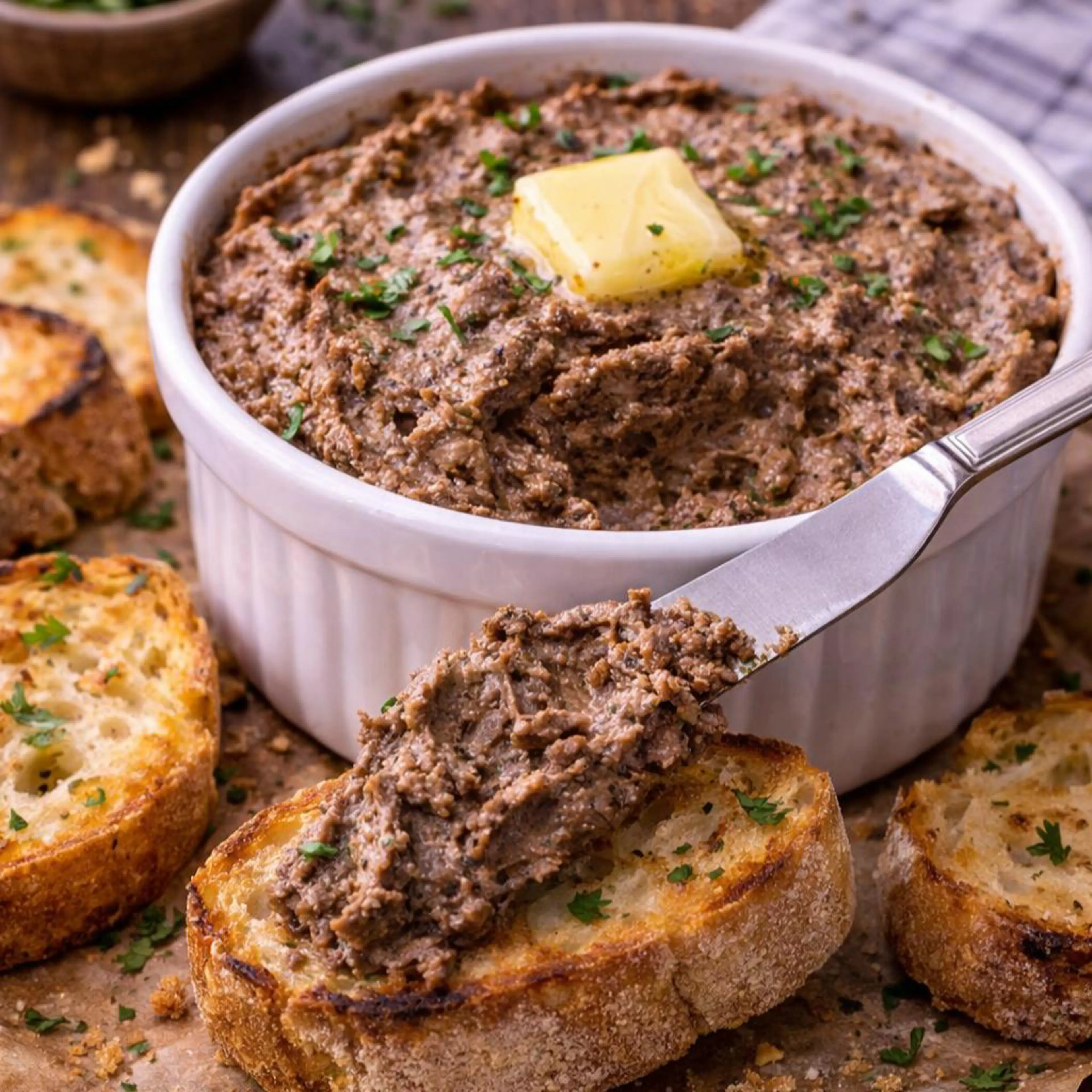Delicate veal pâté