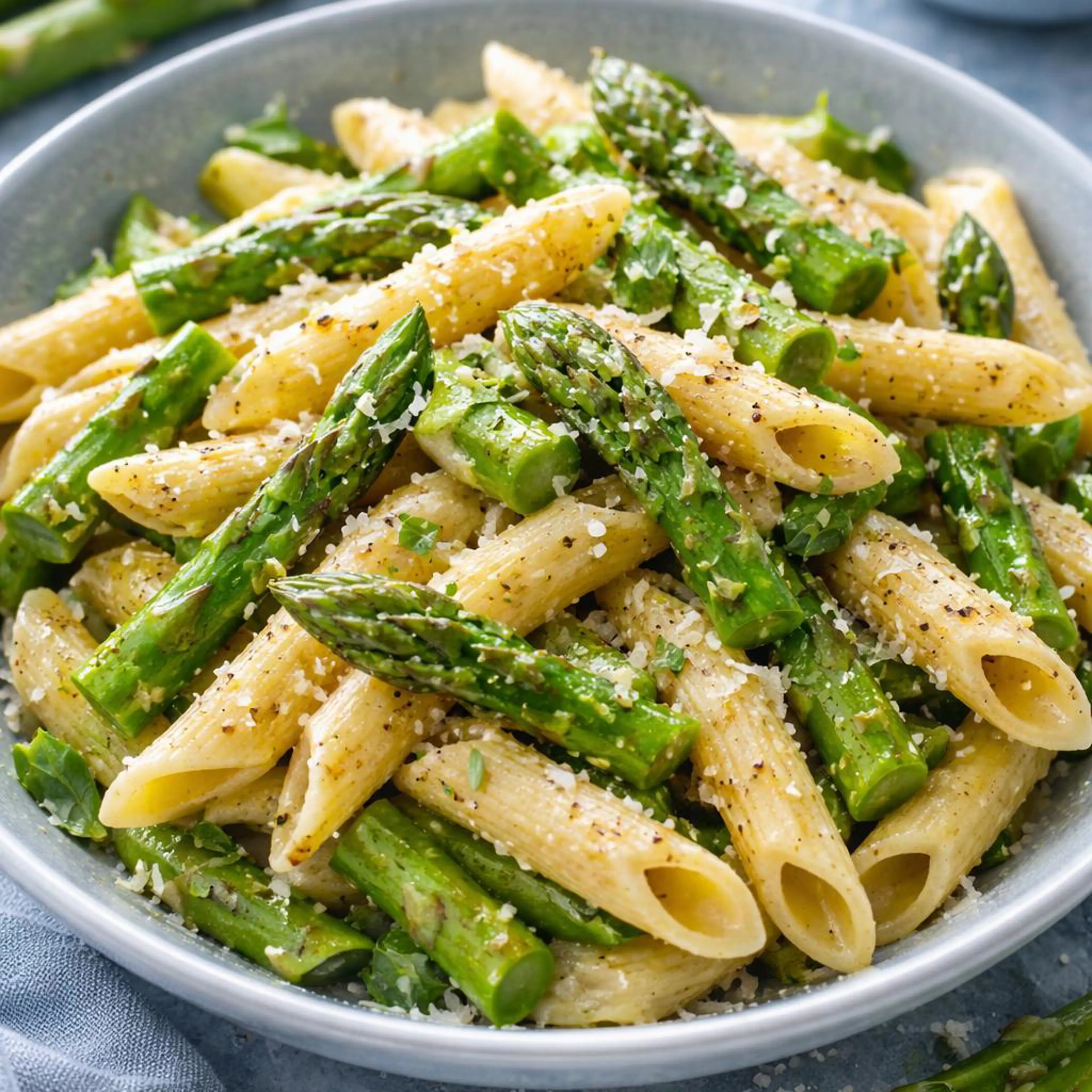 Penne mit Spargel