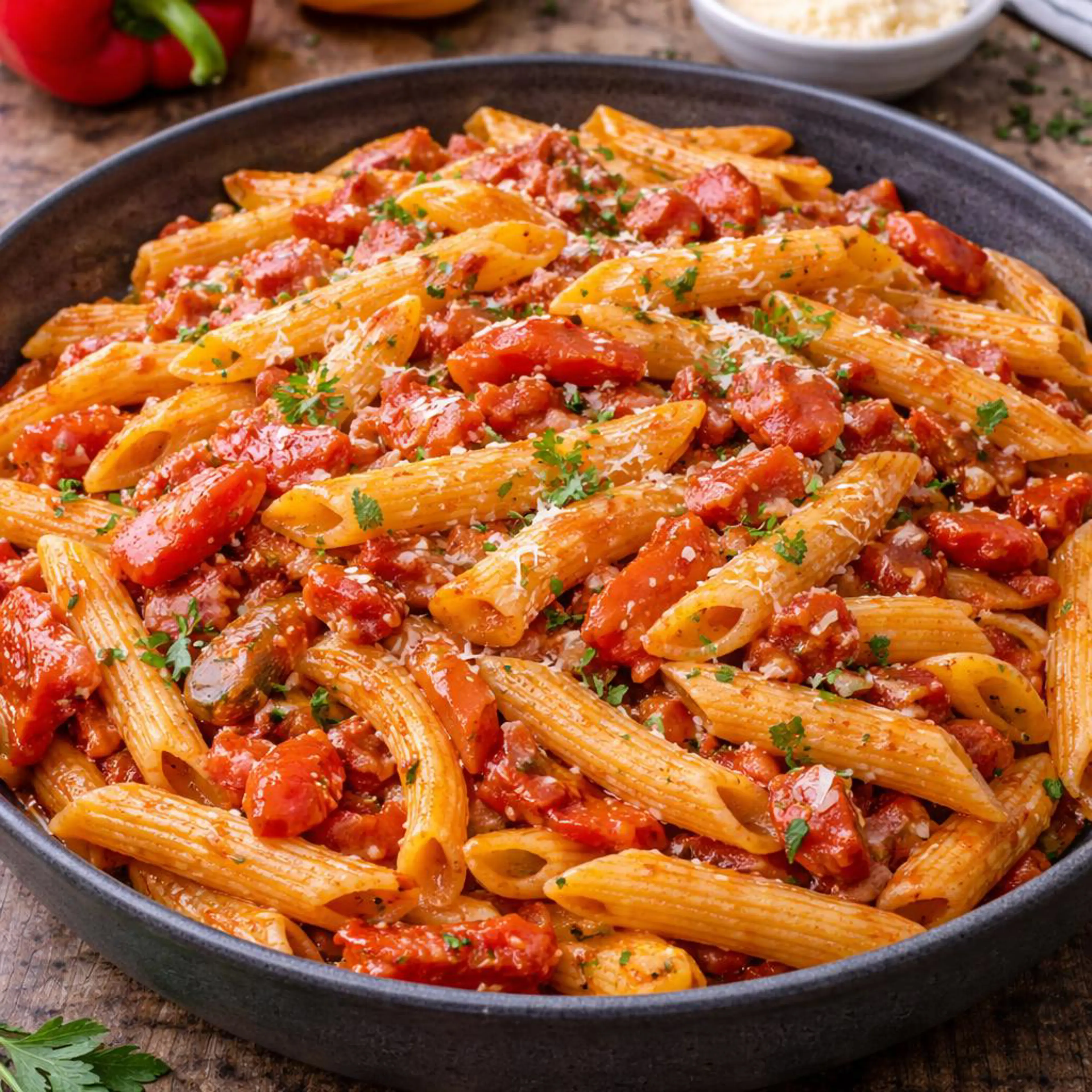 Penne mit Paprika