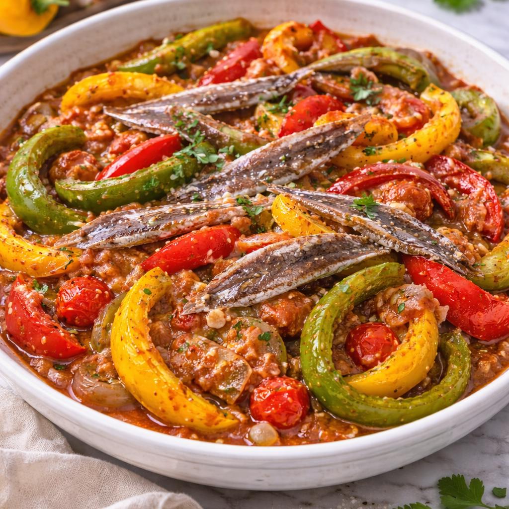 Peperonata acciugákkal