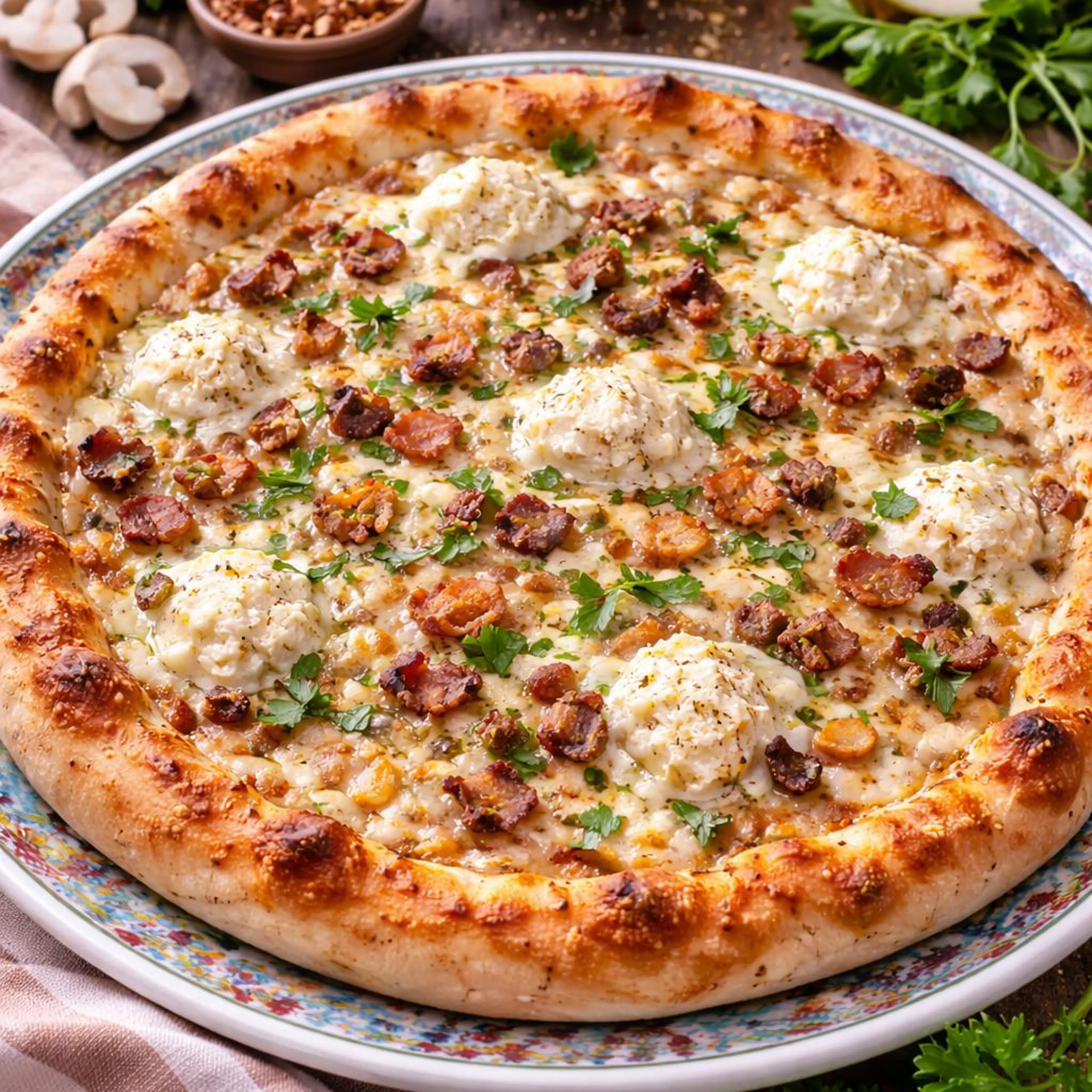 Pizza blanche