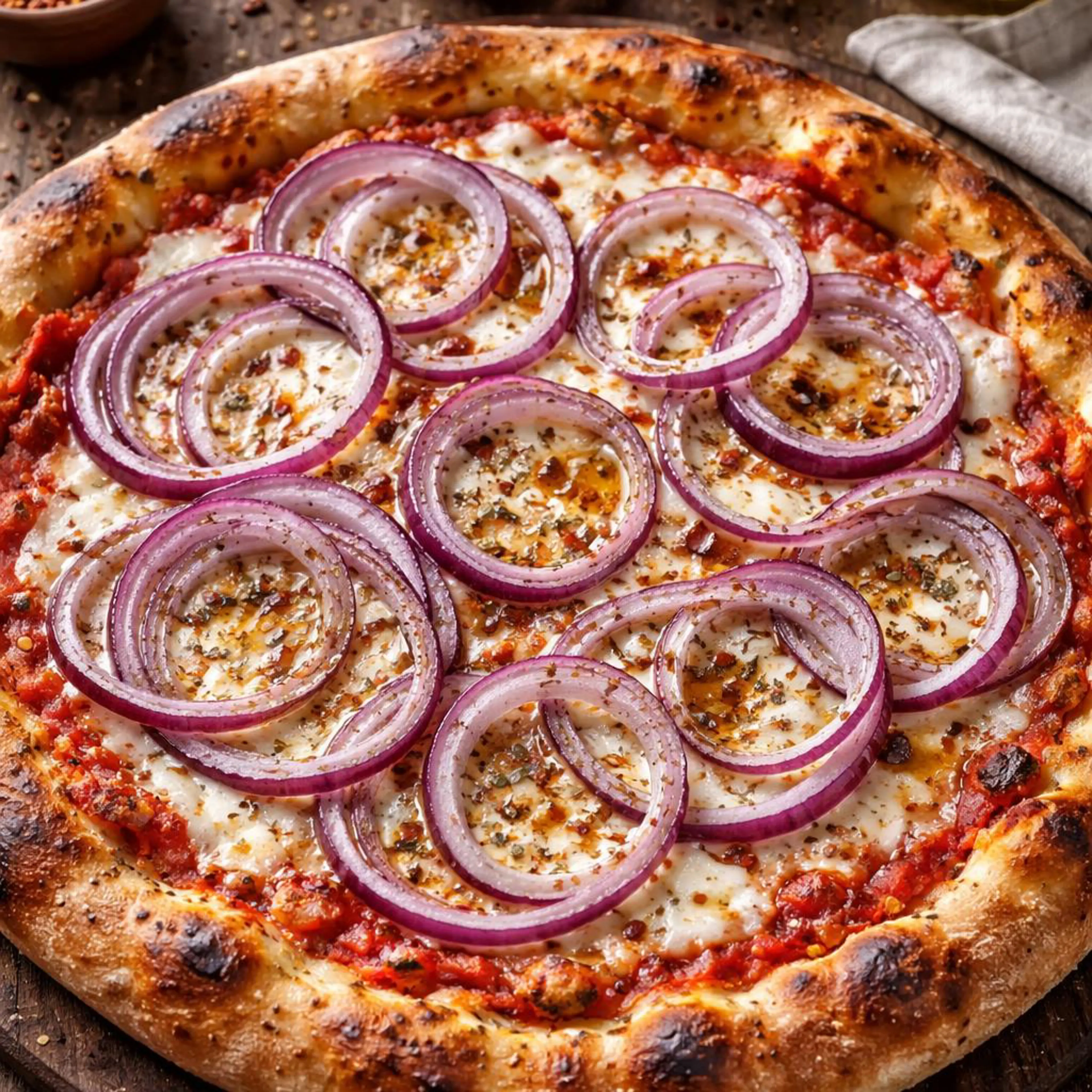Pizza de cebolas