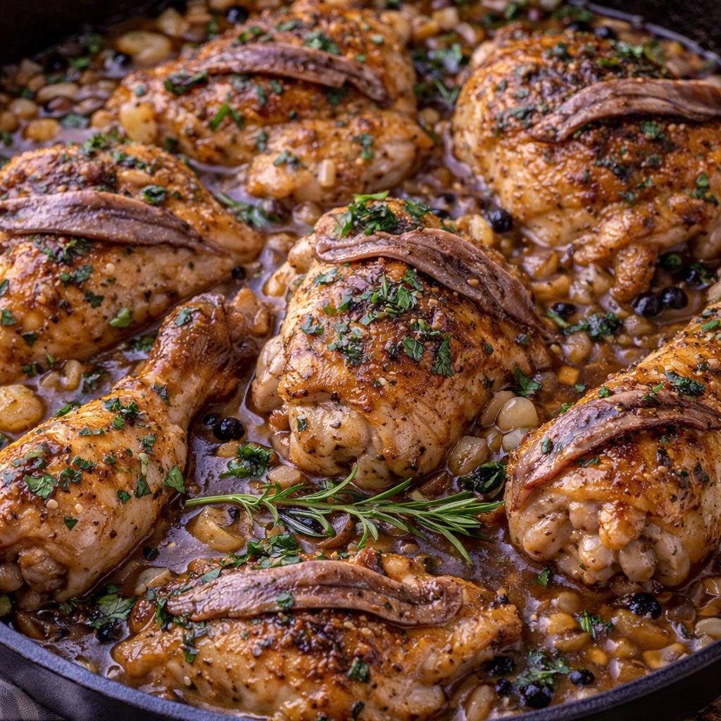 Pollo con le acciughe
