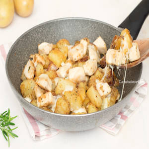 دجاج مع البطاطس