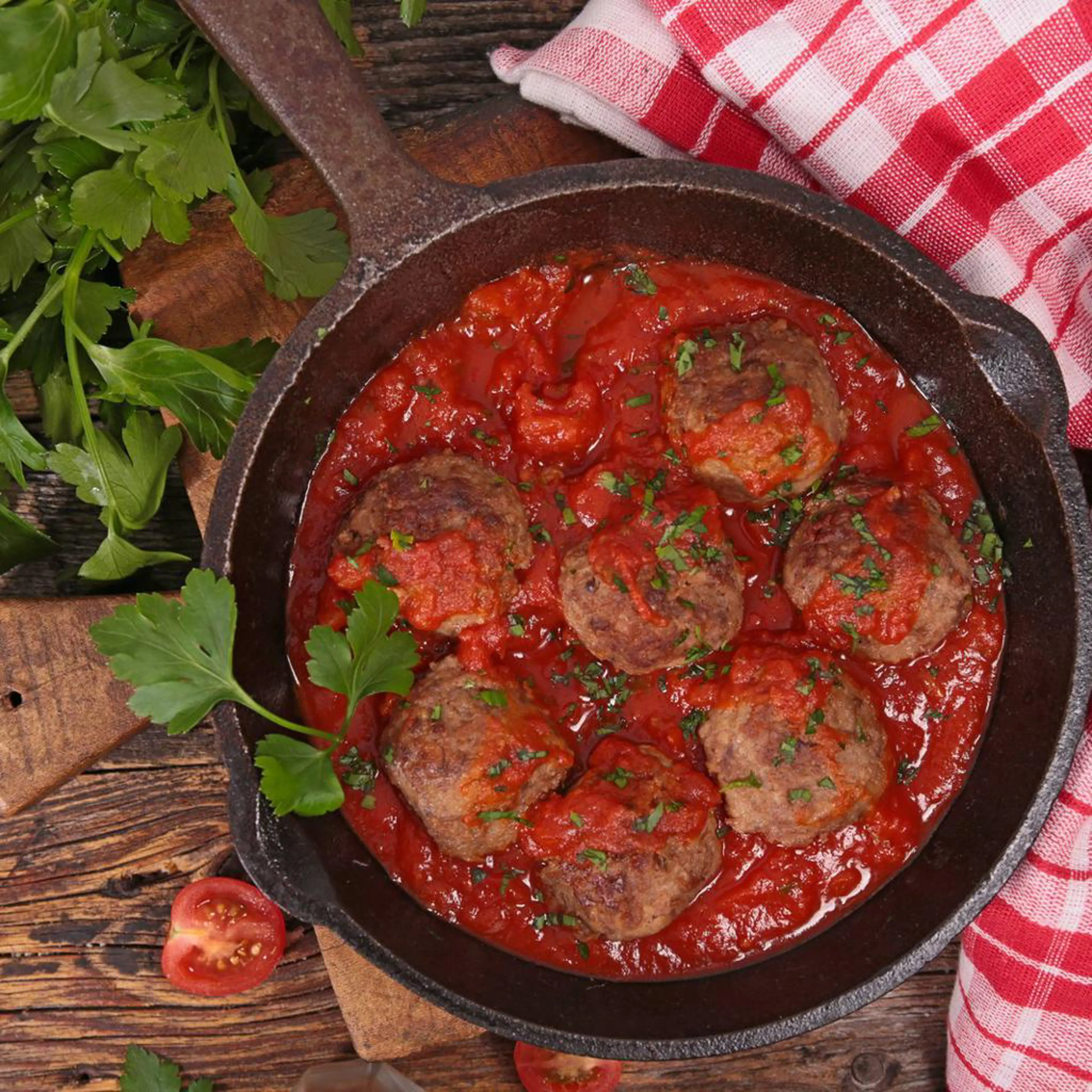 Albóndigas de berenjena a la rumana