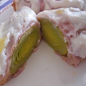 Leeks with Ham