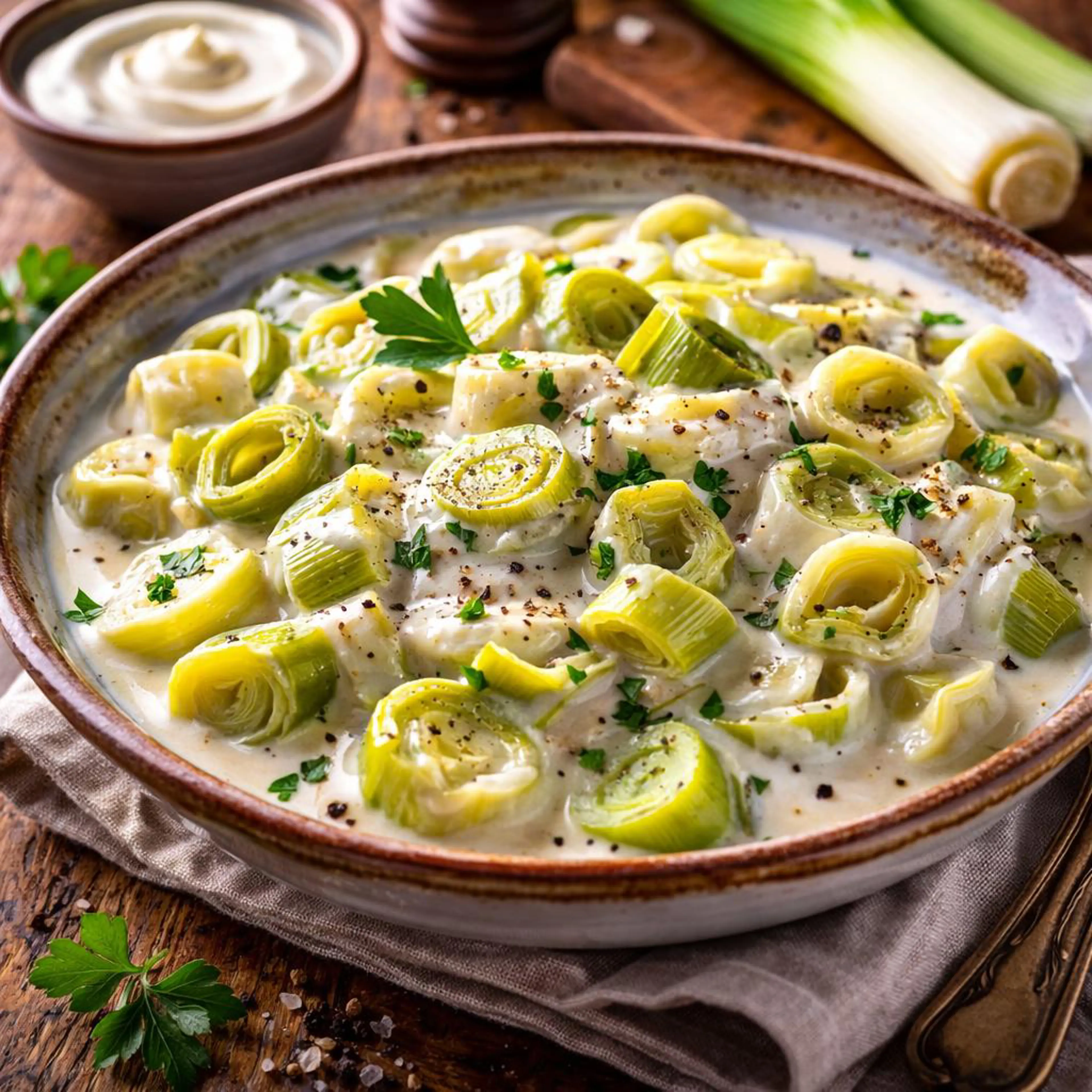 Leeks with Cream