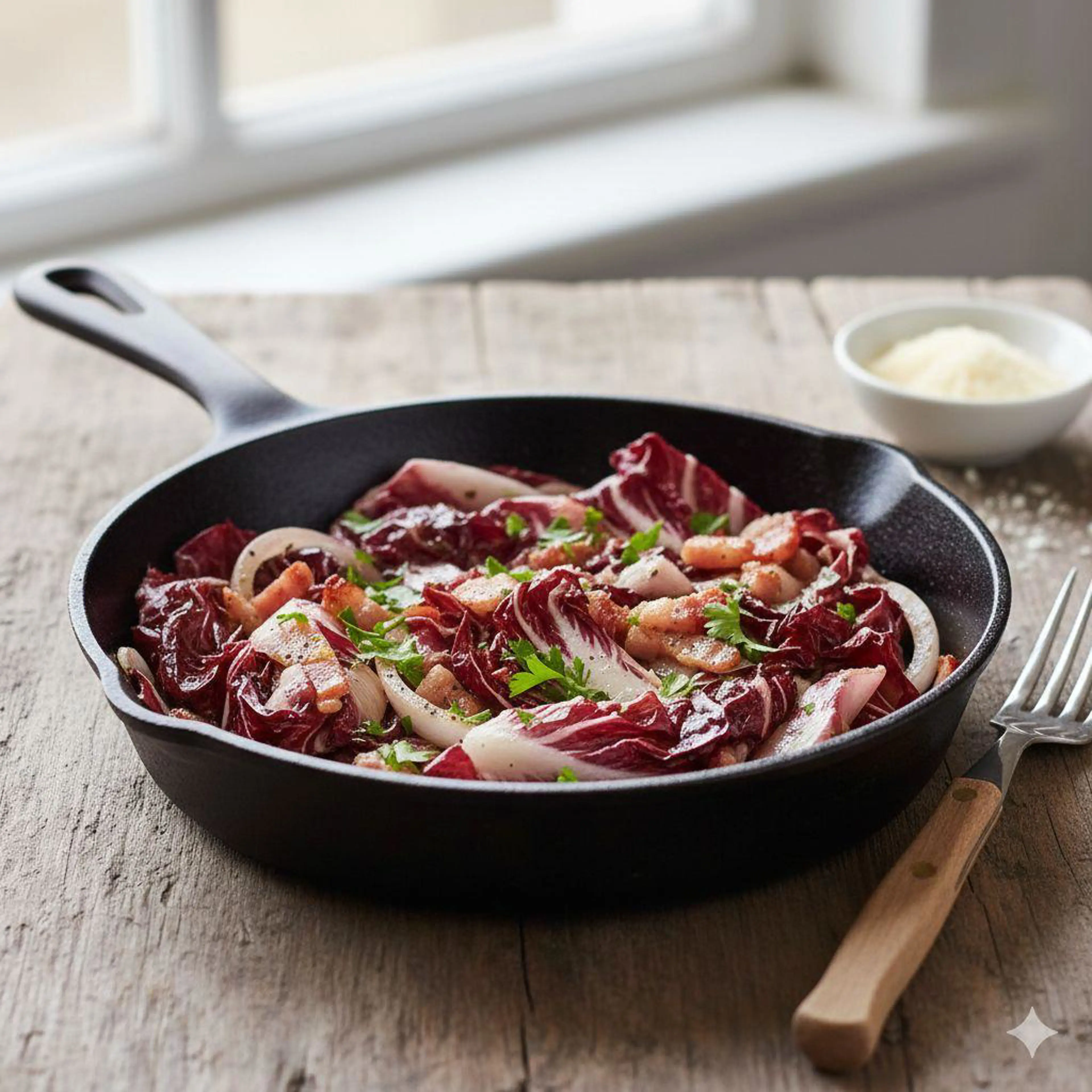 Radicchio au bacon