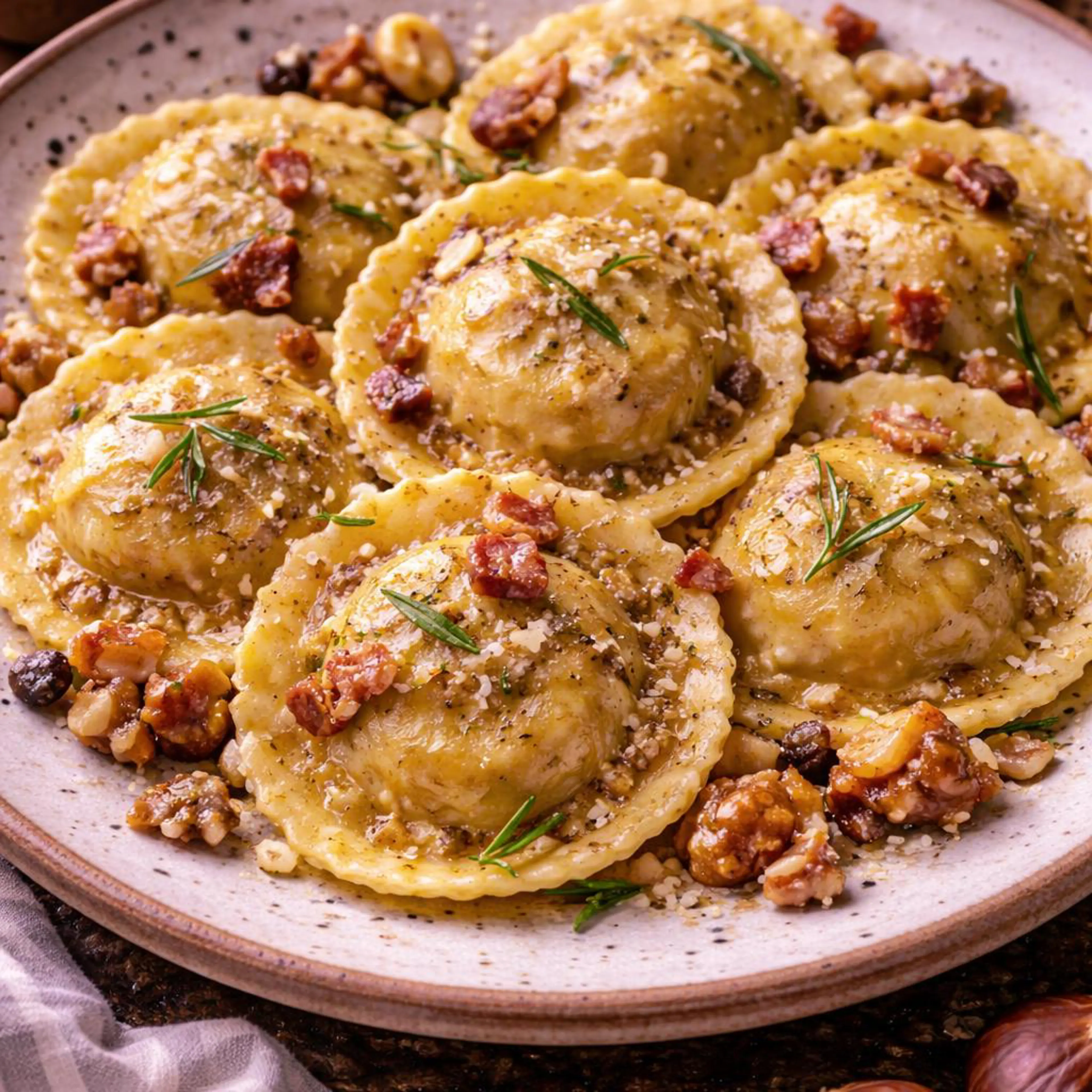 Kestaneli ravioli