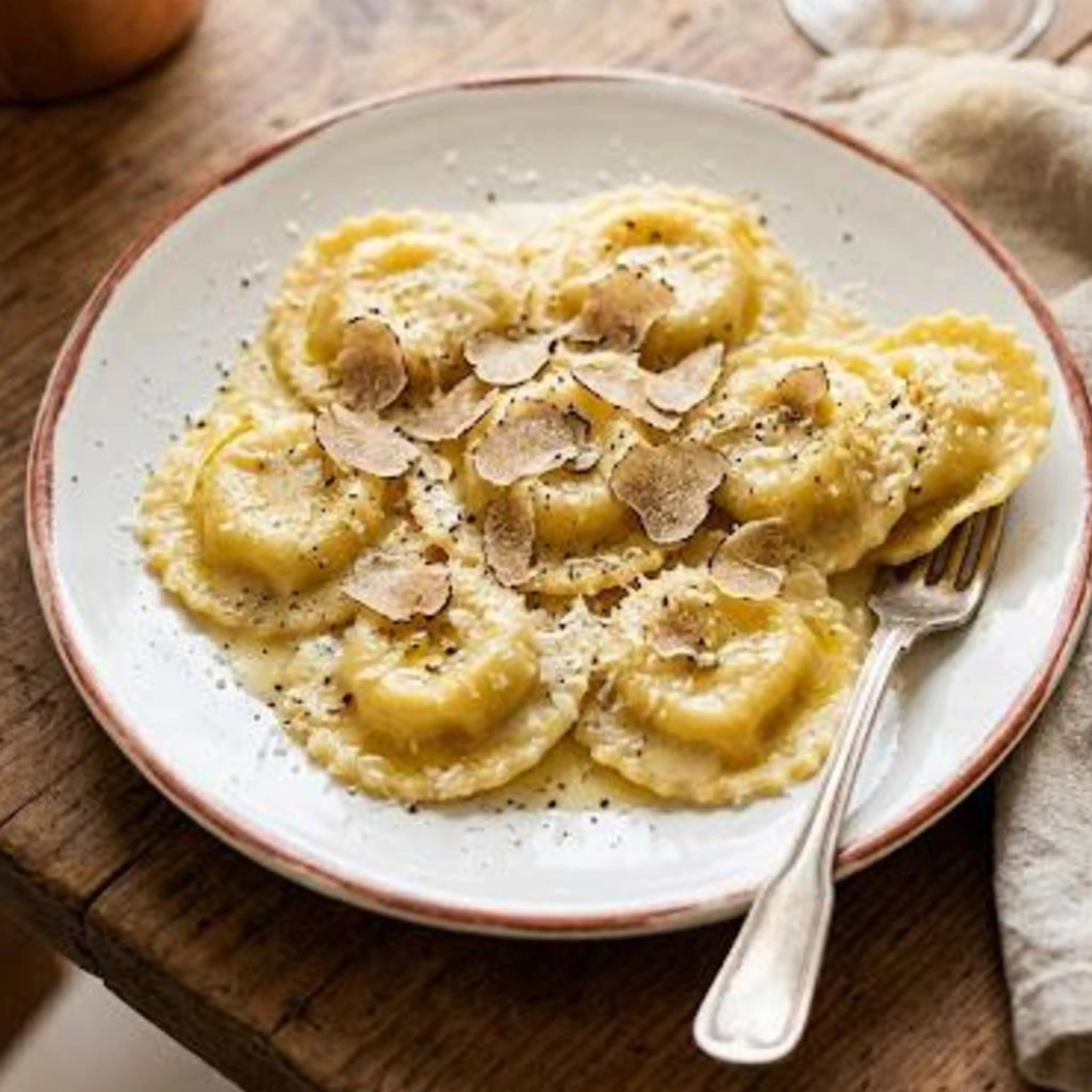 Raviolis à la ricotta et à la truffe