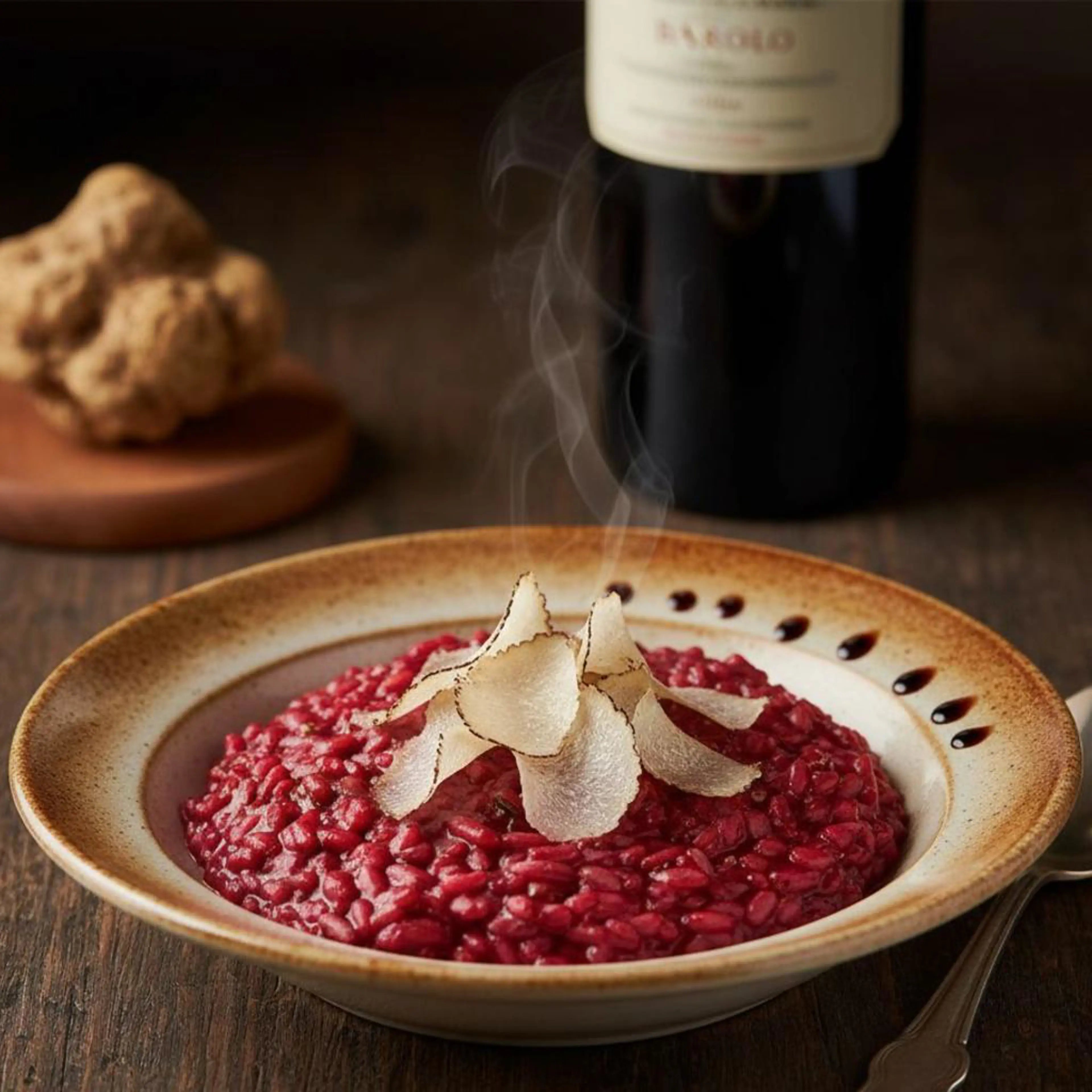 Barolo şaraplı risotto