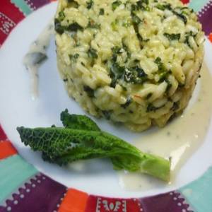 Kıvırcık Lahanalı Risotto