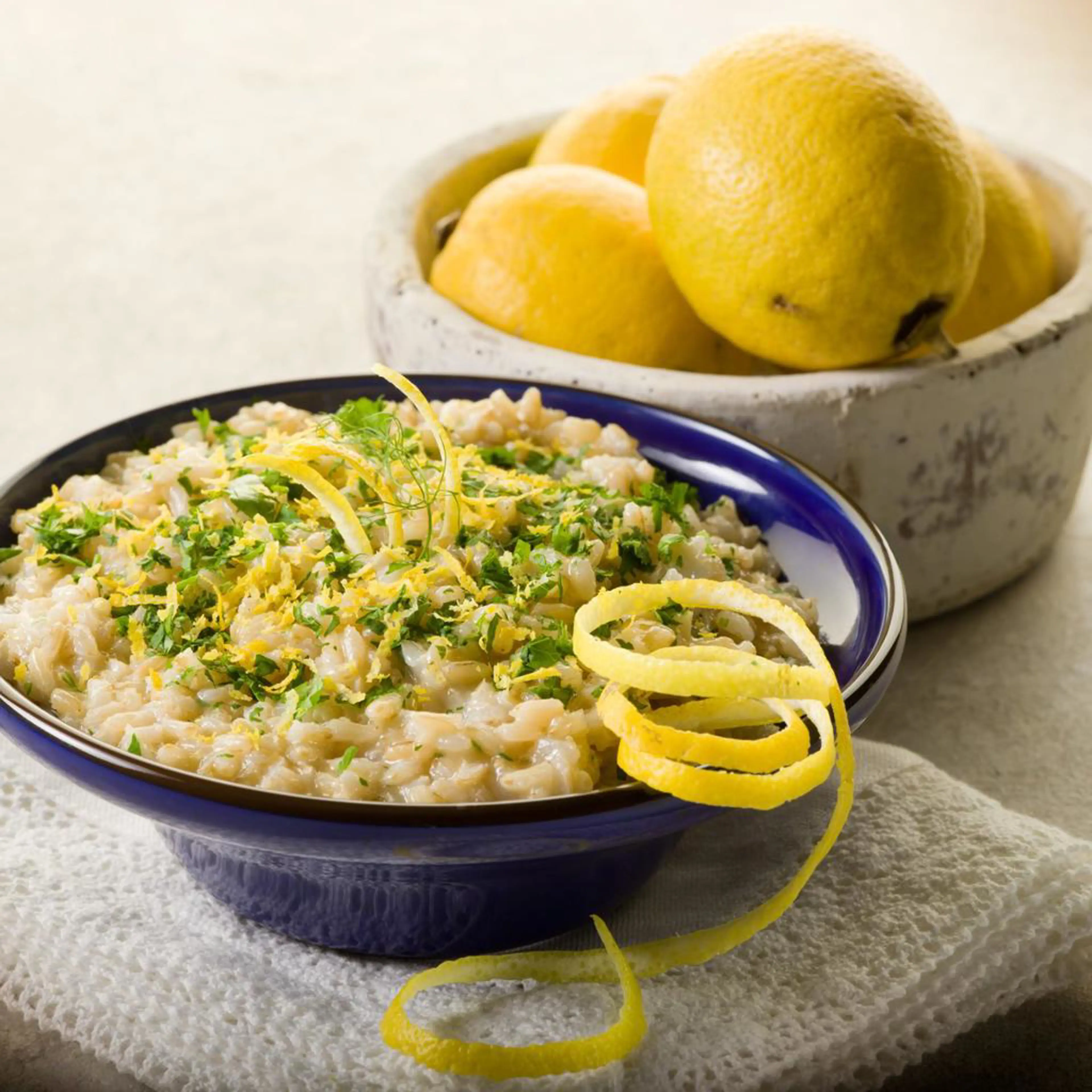 Risotto z cytryną i ziołami