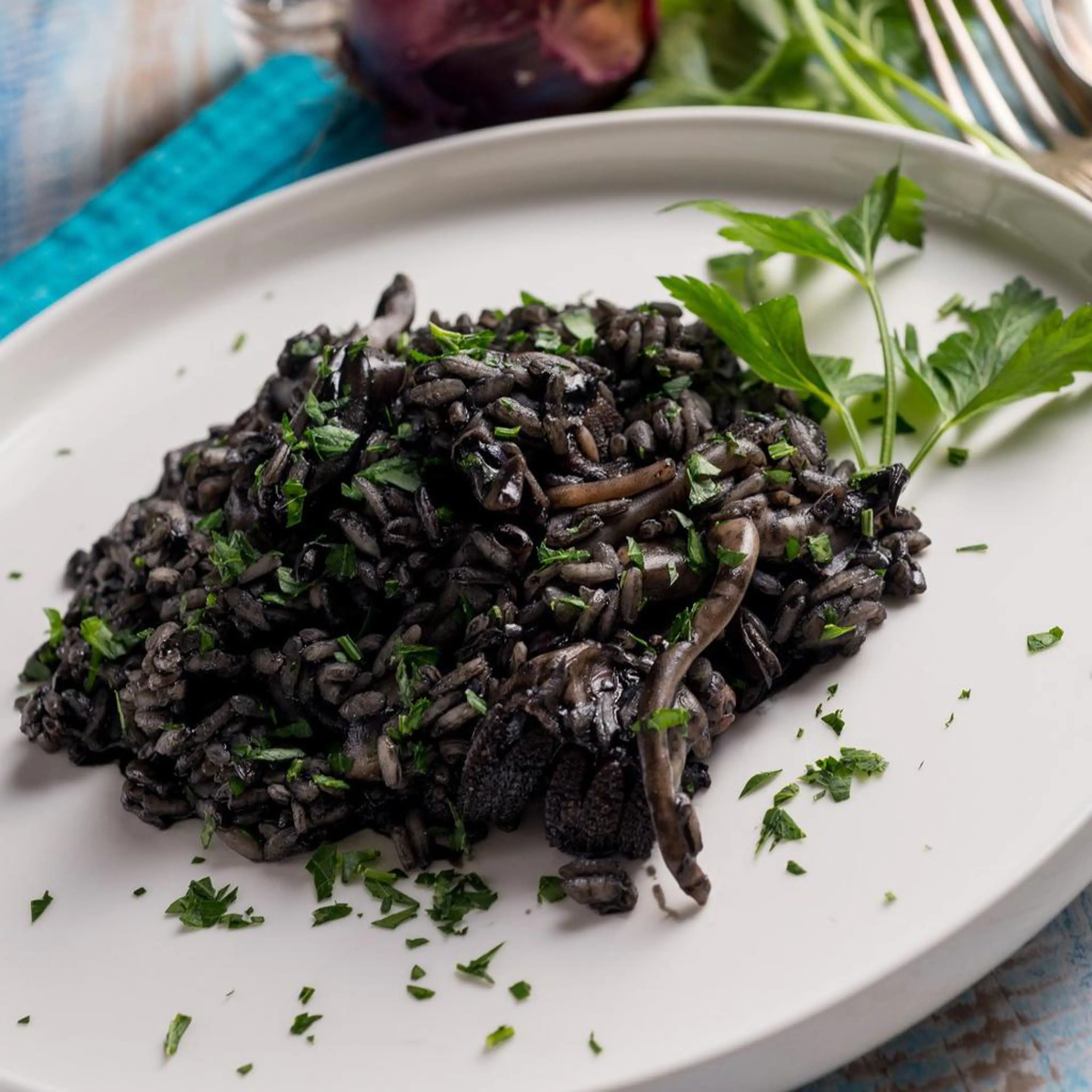 Risotto con tinta de sepia