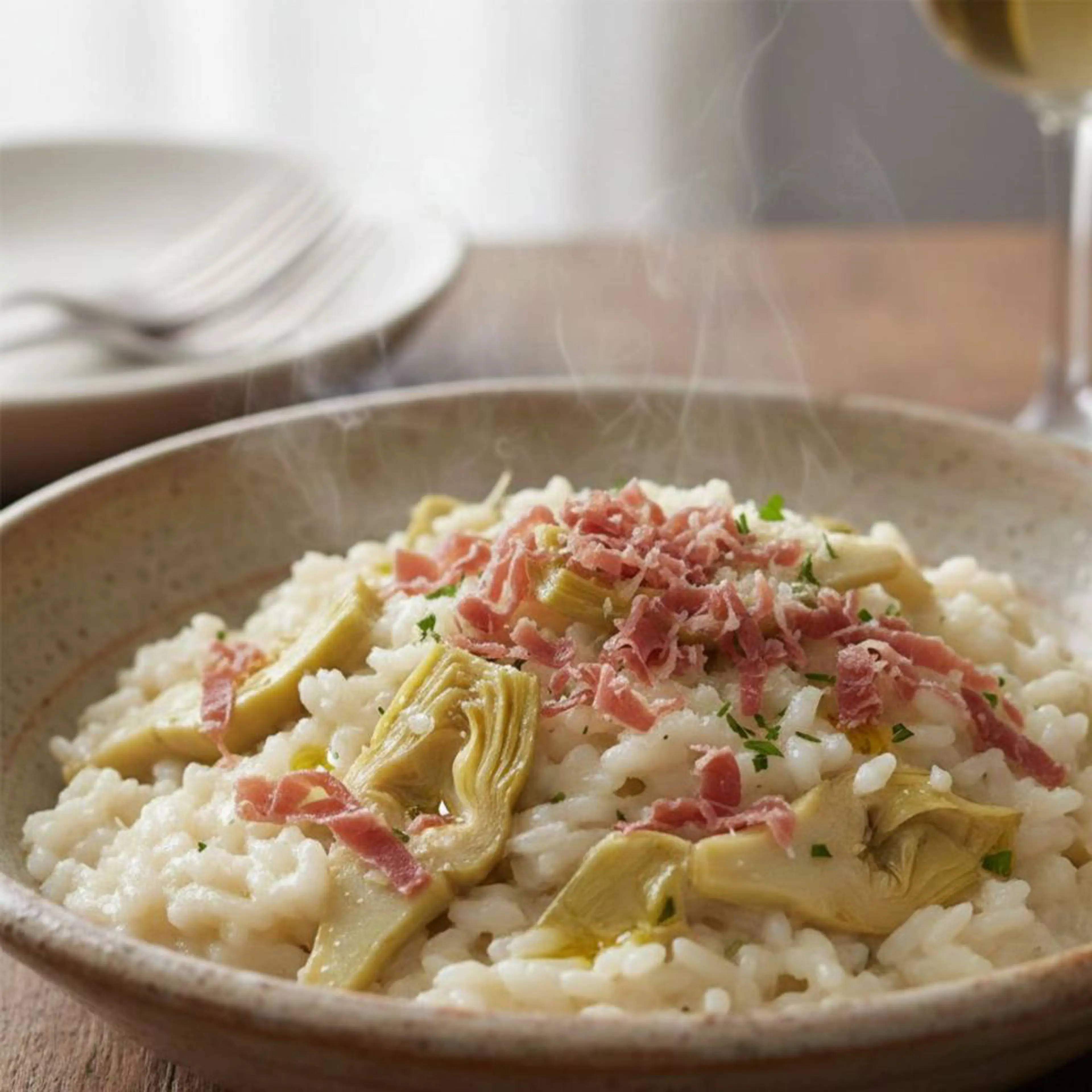 Toskana usulü enginarlı risotto