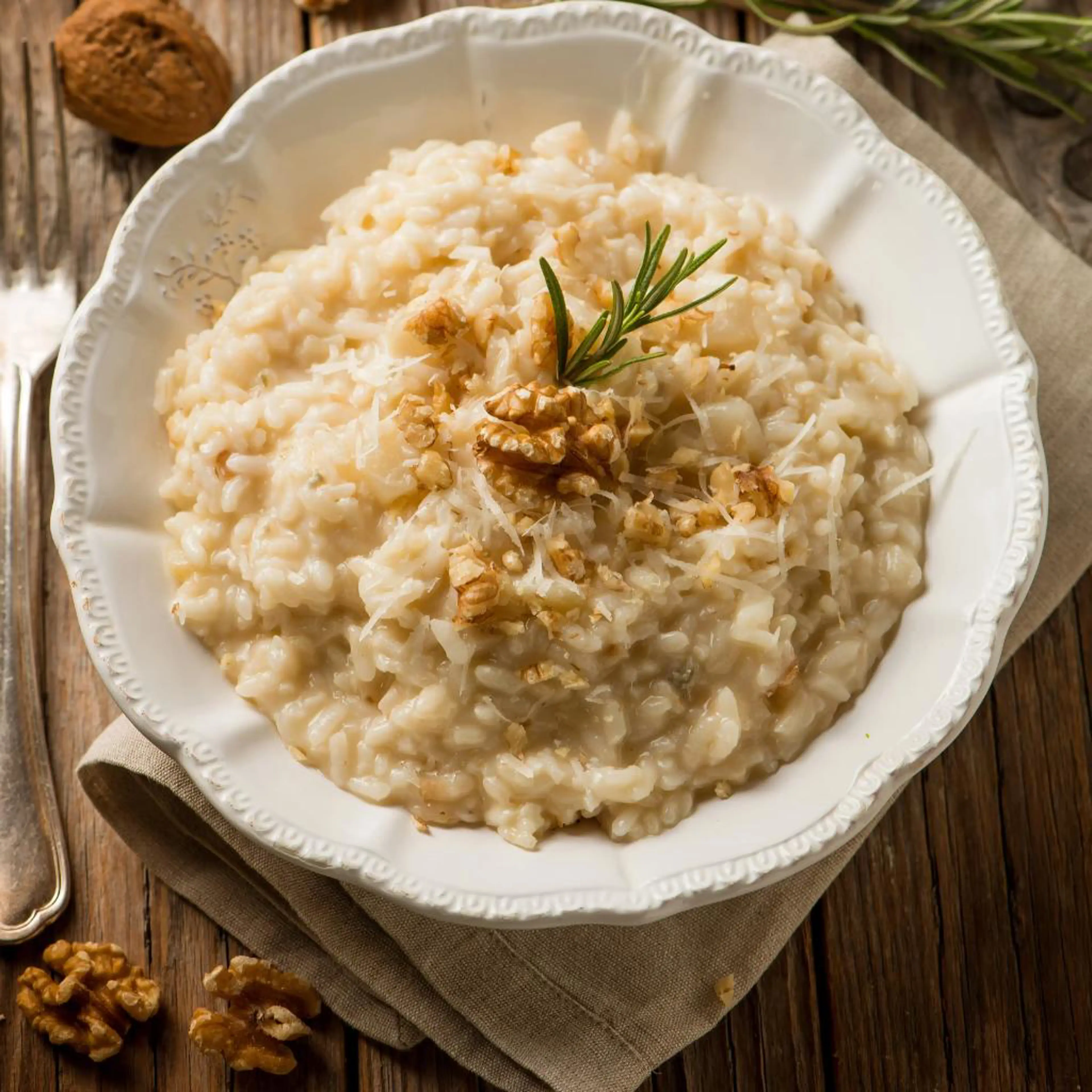 Risotto with walnuts