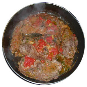 Kalbsschnitzel alla pizzaiola