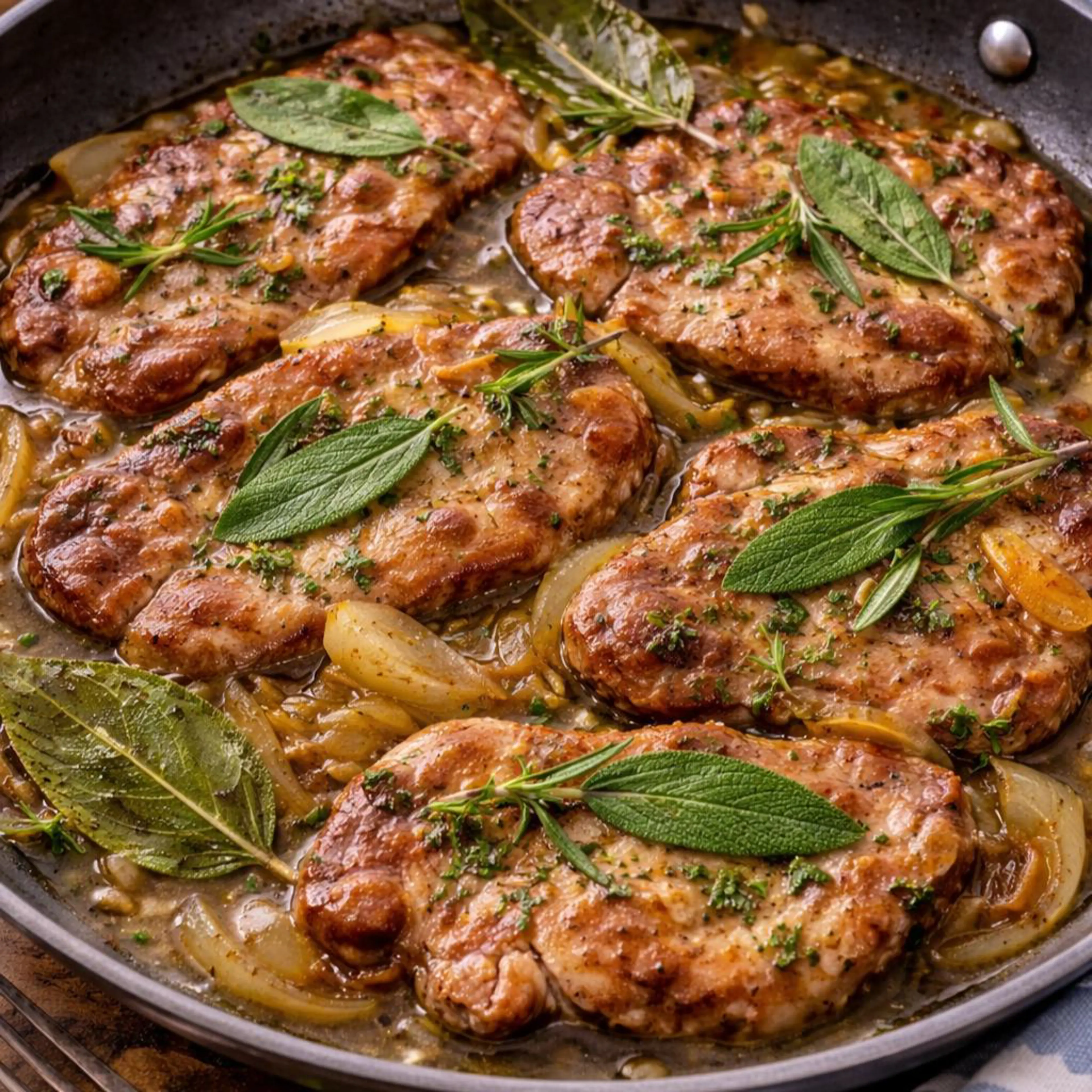 Gewürzte Kalbsschnitzel