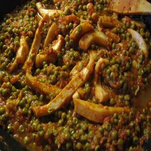 Squid with Peas